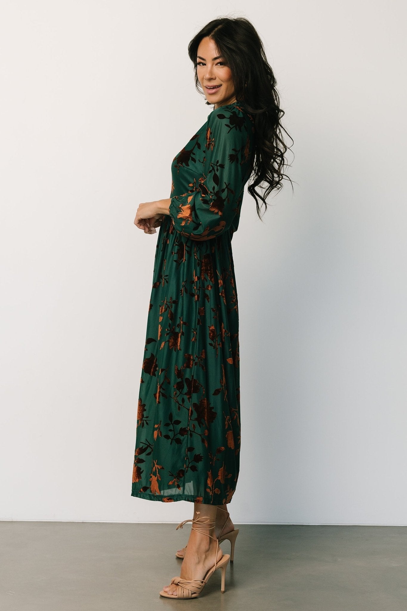 Christine Velvet Embossed Midi Dress | Jade Pay With Paypal Cheap Pice