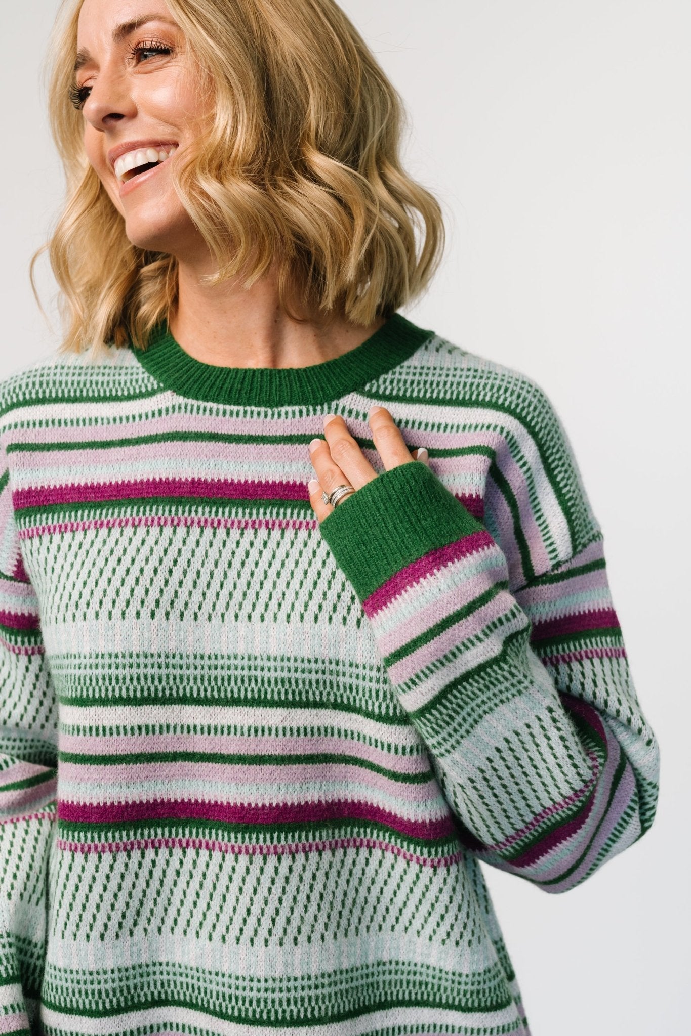 Holmes Sweater | Green Multi Best Store To Get Cheap Online