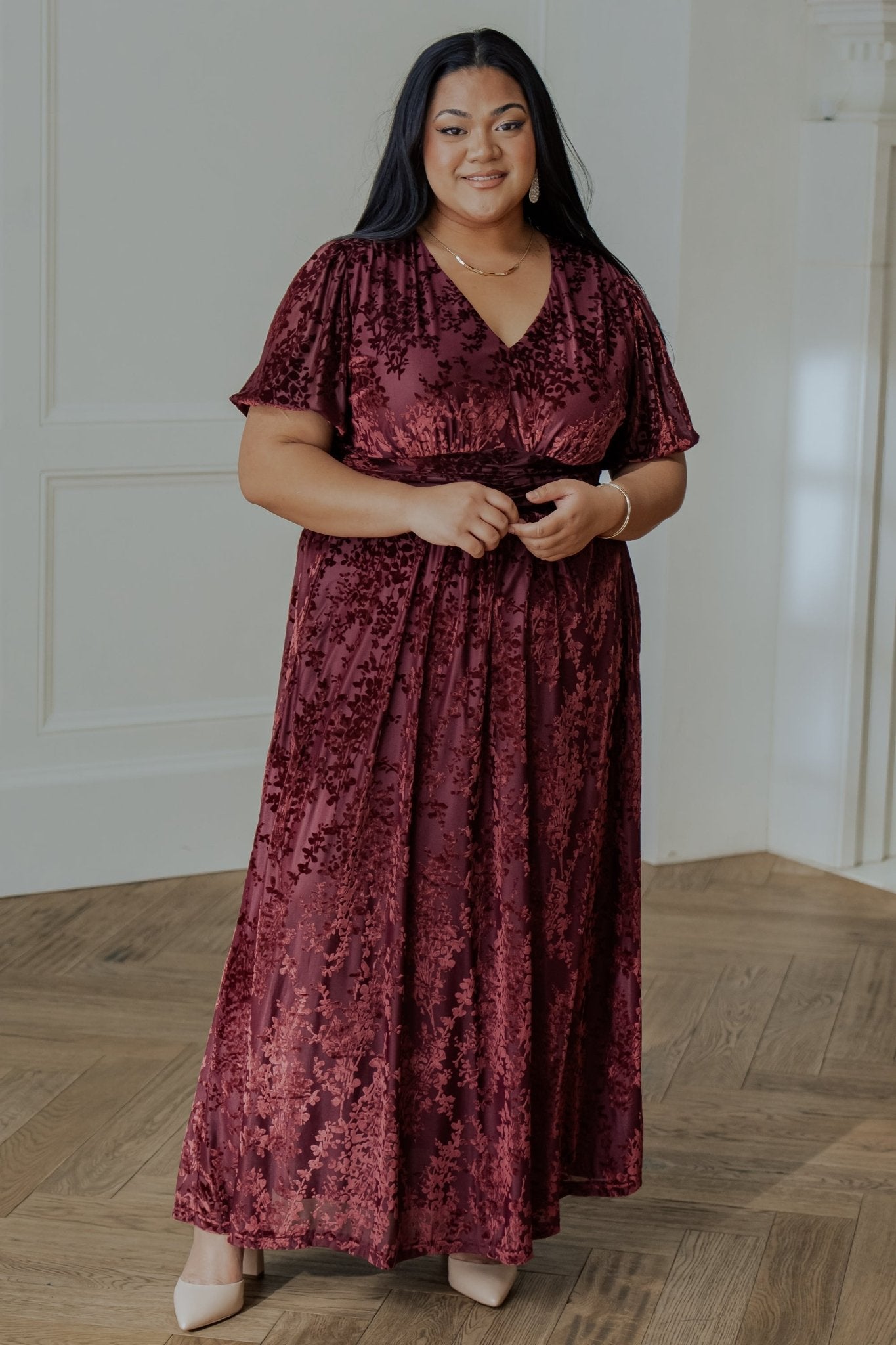 Leslie Velvet Maxi Dress | Mulberry Cheap Sale 2025 New