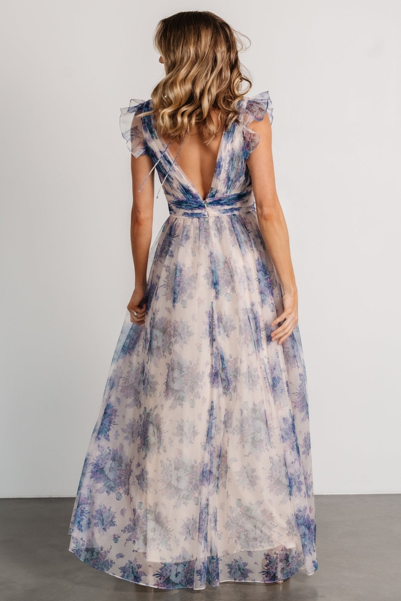 Dimitra Maxi Dress | Natural + Slate Floral Sale For Cheap