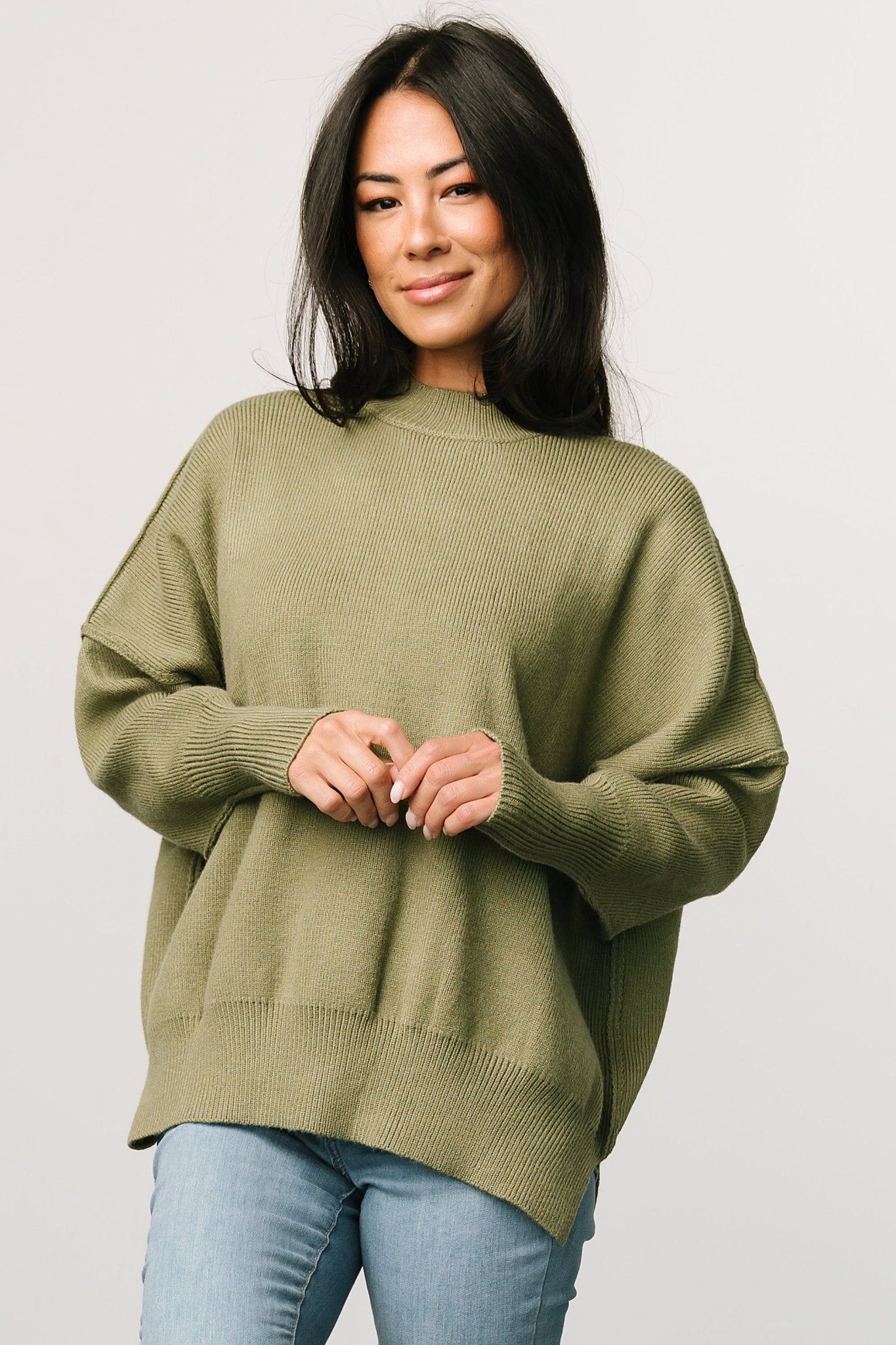 Jeremiah Knit Sweater | Olive Excellent Online