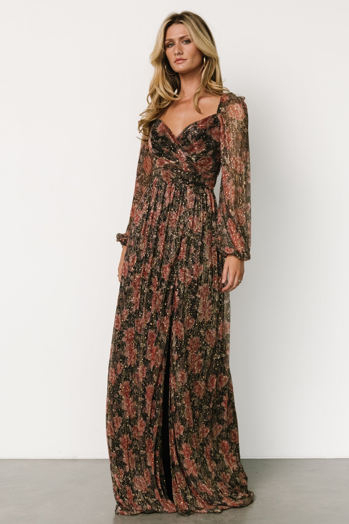 Kirsi Maxi Dress | Black Floral Sale Browse