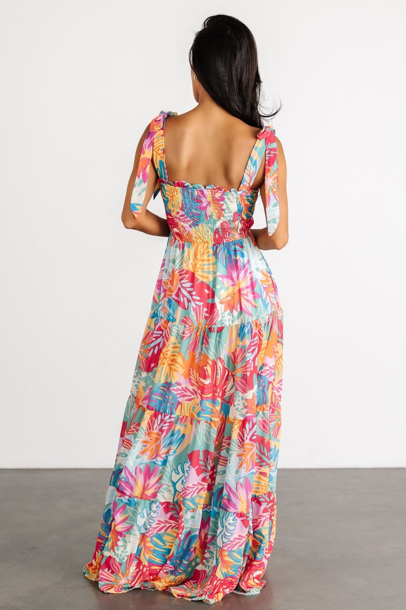 Santana Maxi Dress | Multi Print With Credit Card Cheap Online