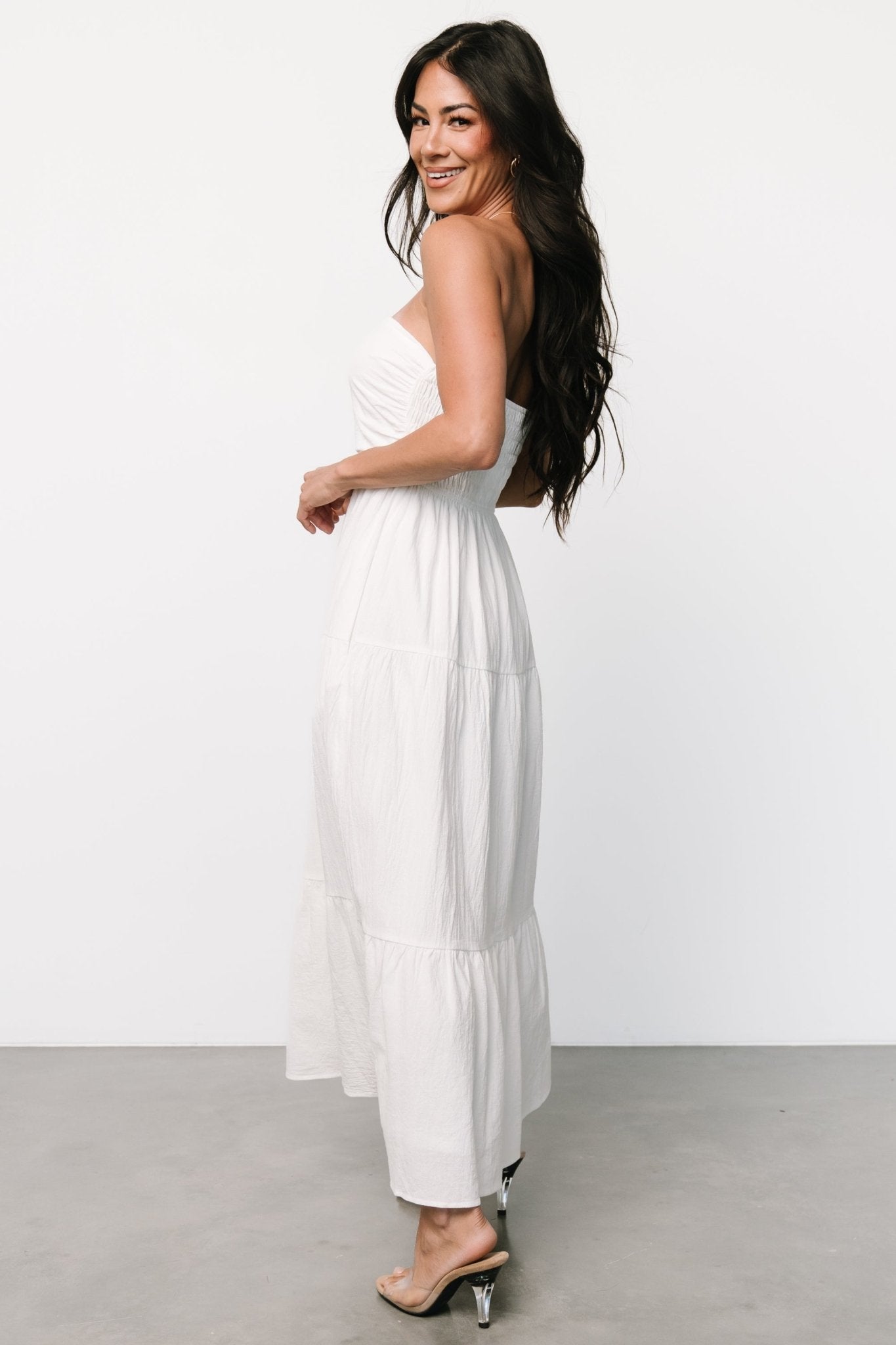 Delray Strapless Dress | Off White Sale Reliable