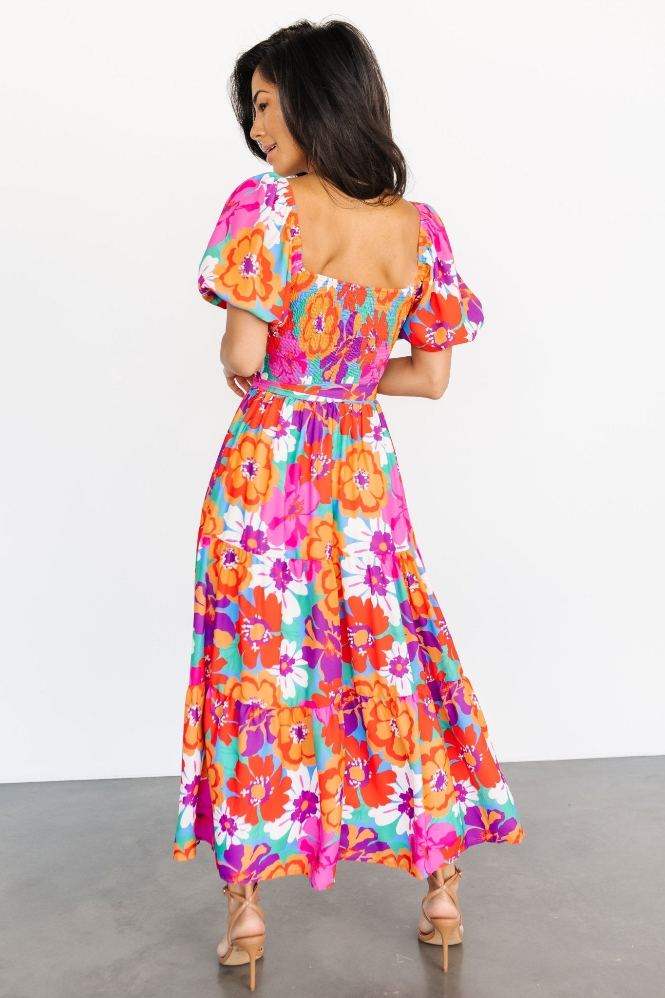 Mazatlan Maxi Dress | Multi Floral Discount Brand New Unisex