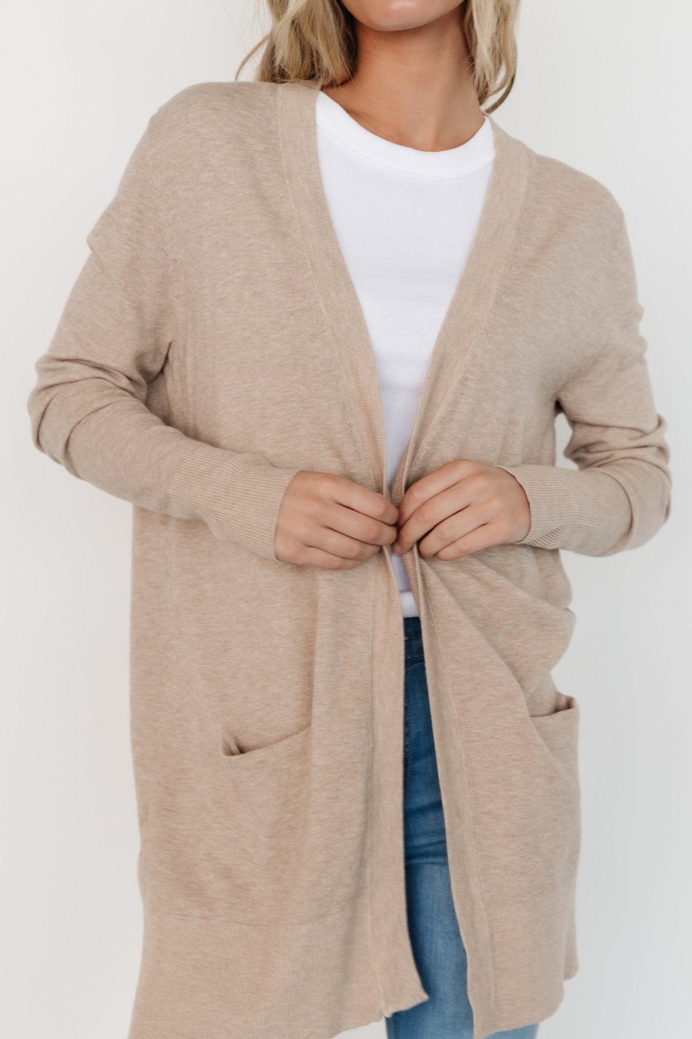 Edison Cardigan | Oatmeal Geniue Stockist Online