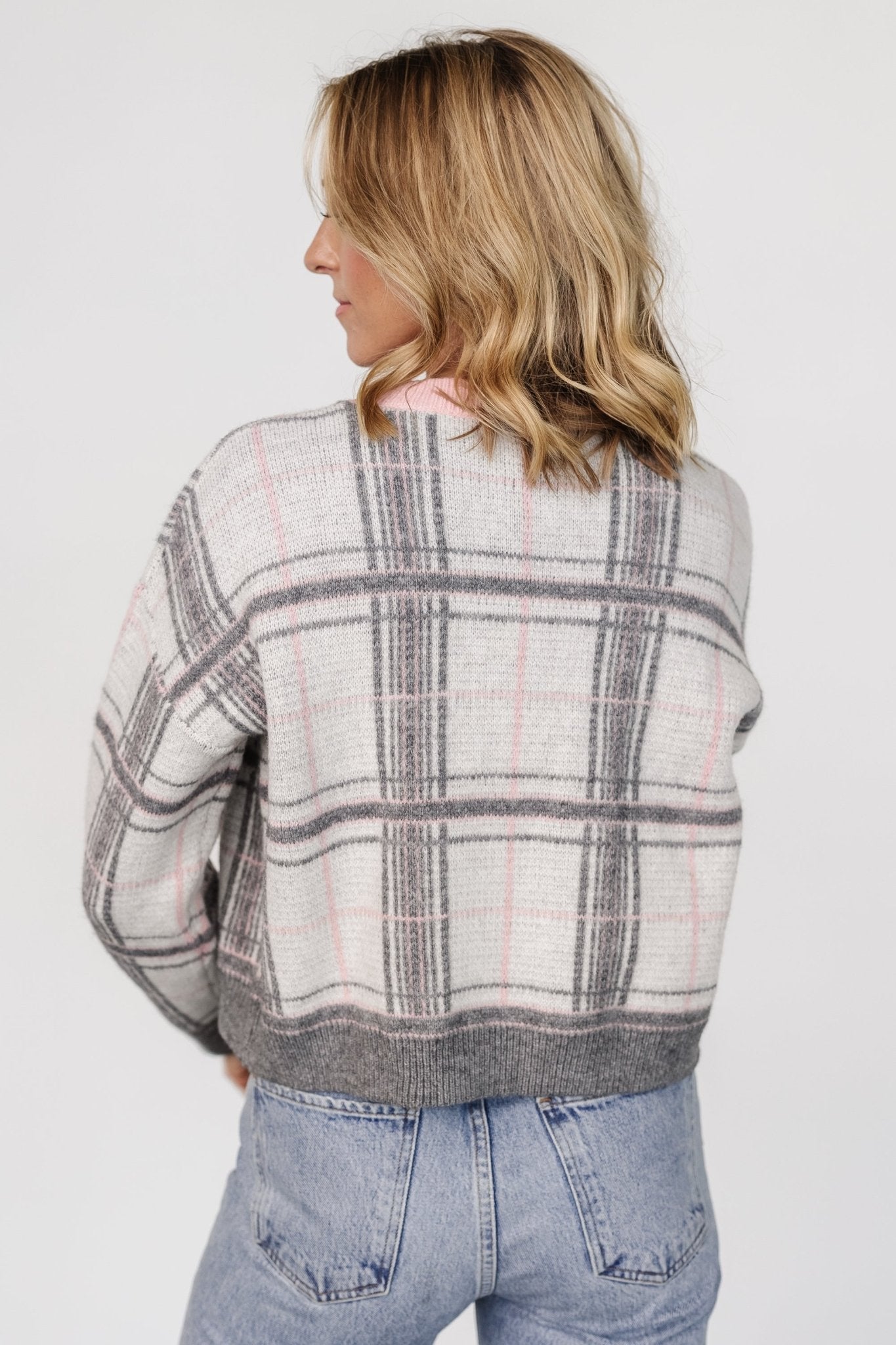 Verbier Sweater | Gray + Blush Wholesale Pice For Sale