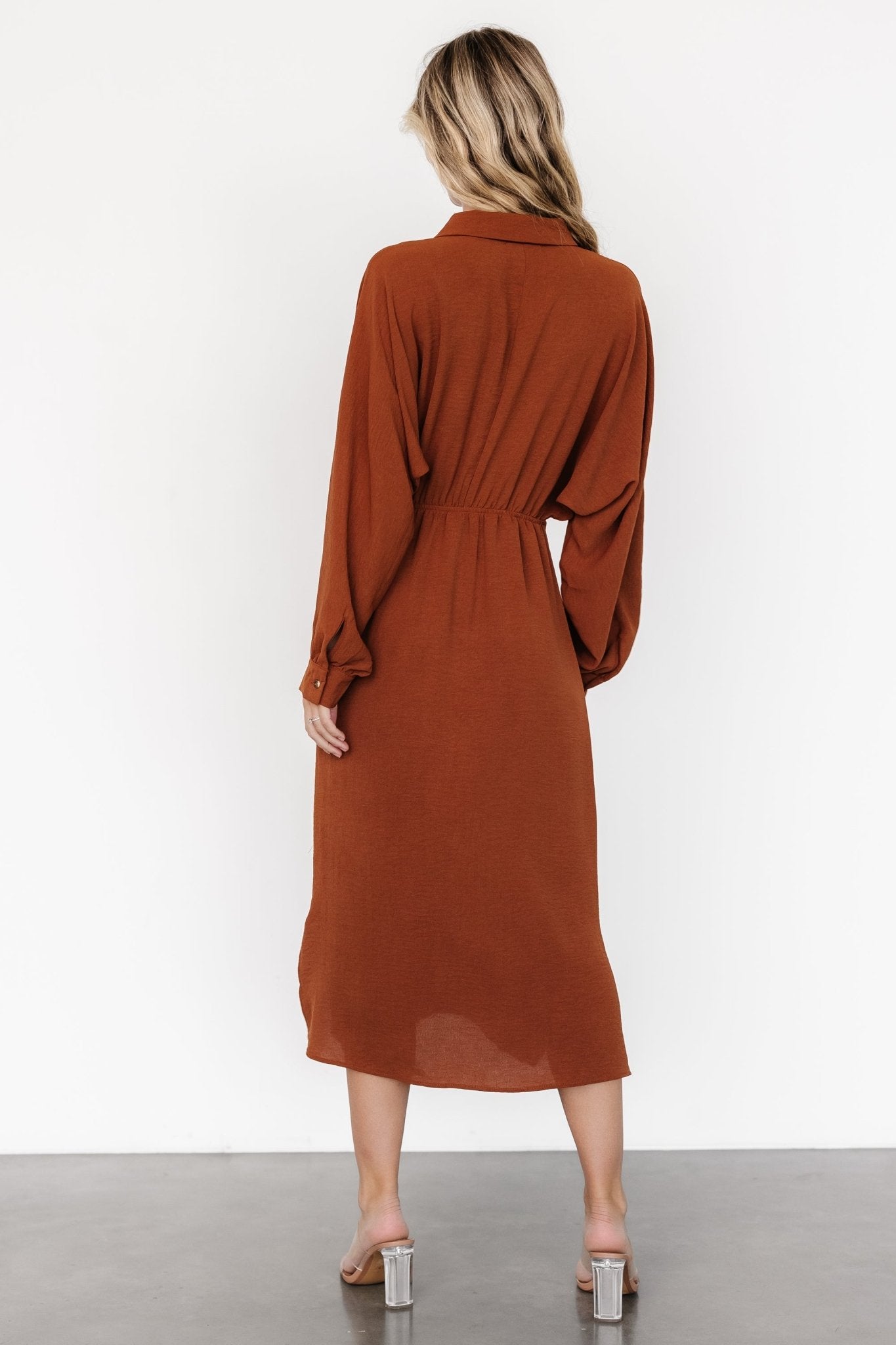 Marla Button Dress | Copper 2025 Cheap Pice