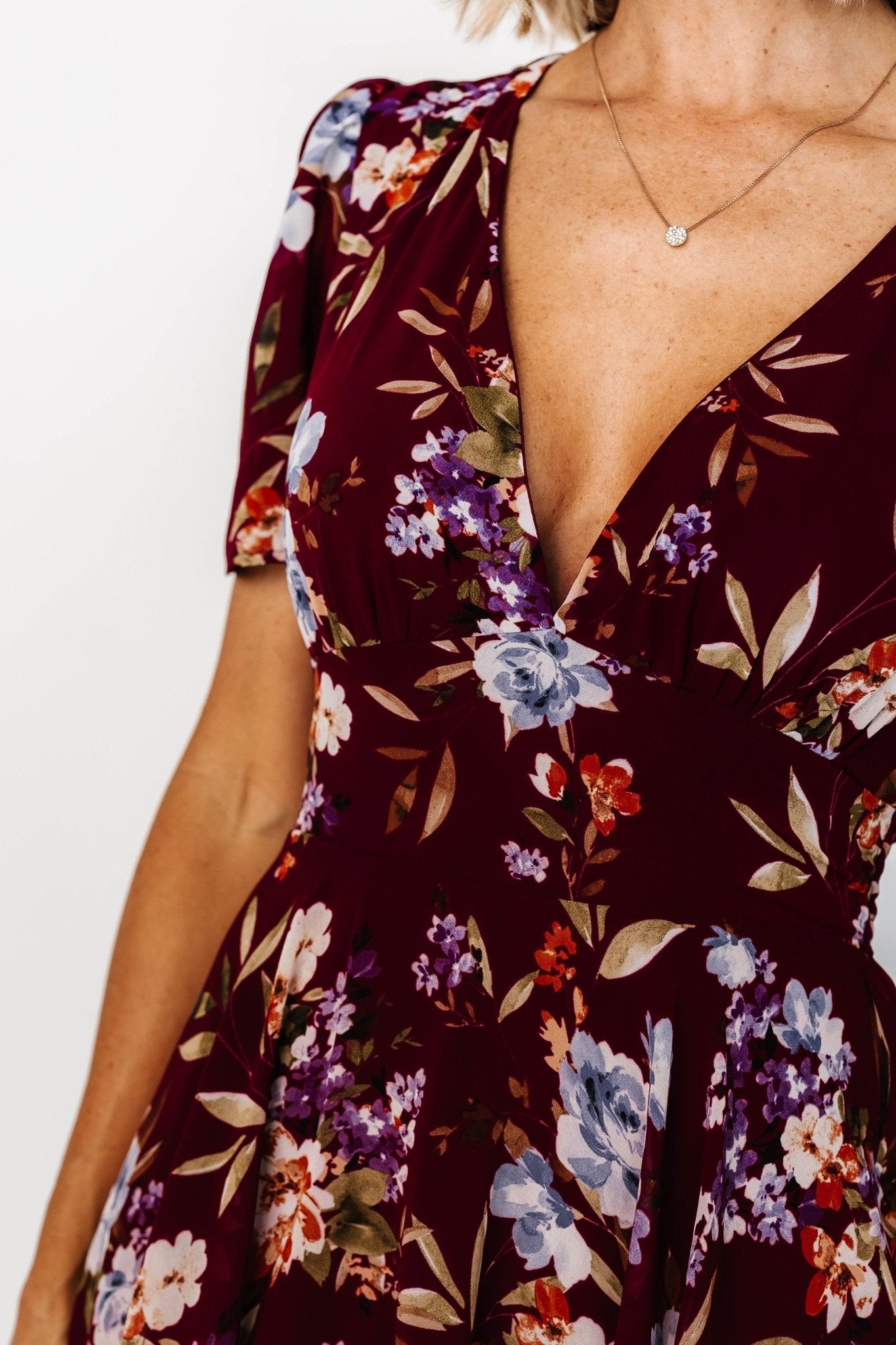 Montaigne Ruffle Maxi Dress | Mulberry Floral Newest Cheap Online