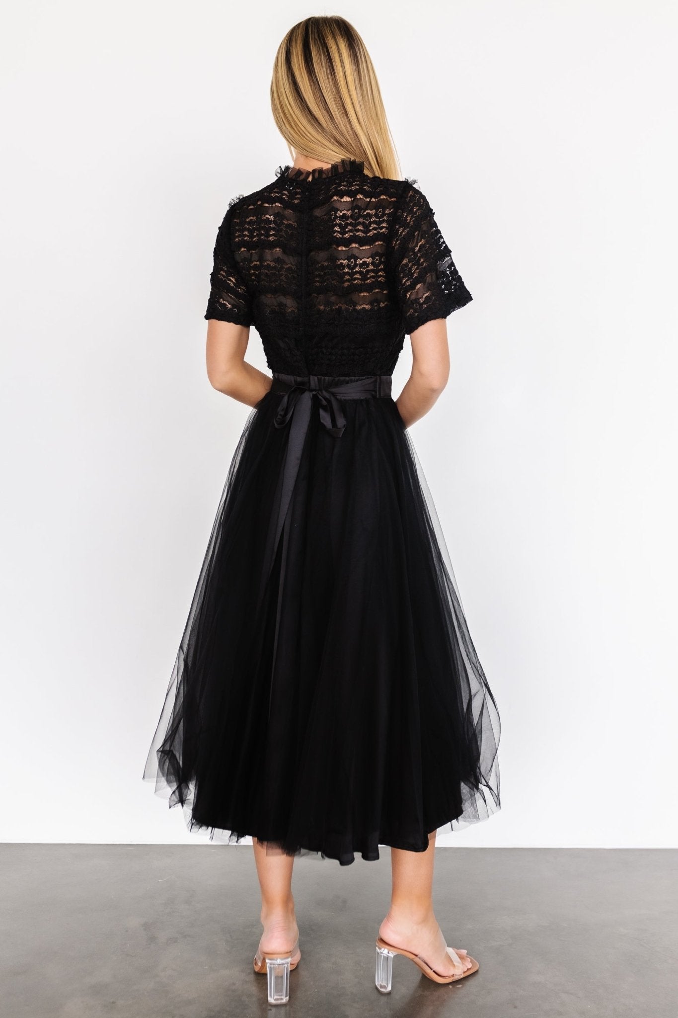 Darcy Tulle Midi Dress | Black Buy Cheap Newest