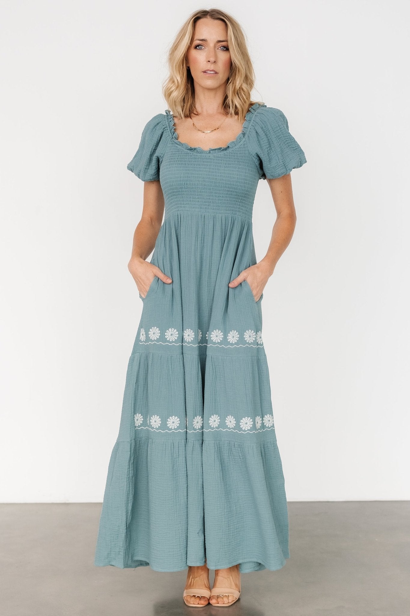 Carrington Maxi Dress | Vintage Teal Cheap Pick A Best