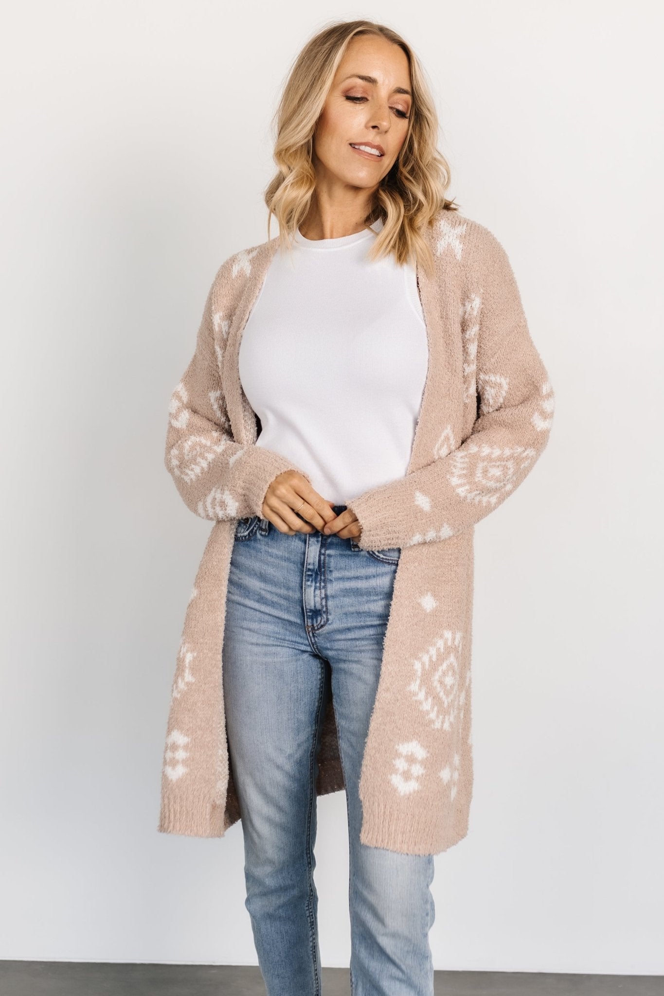 Missoula Oversized Cardigan | Sand + Off White Cheap Purchase