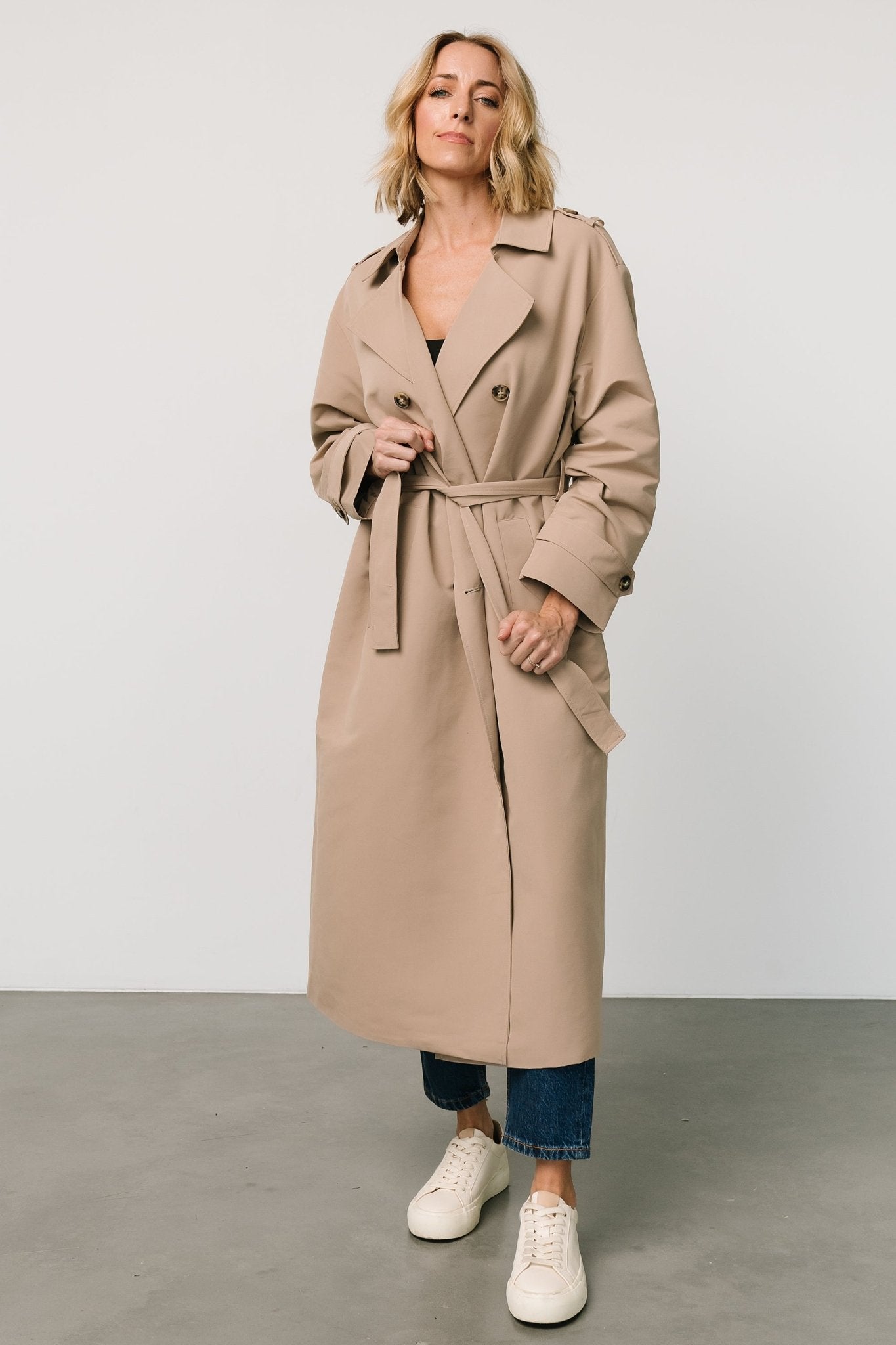 Elias Trench Coat | Beige Shop For