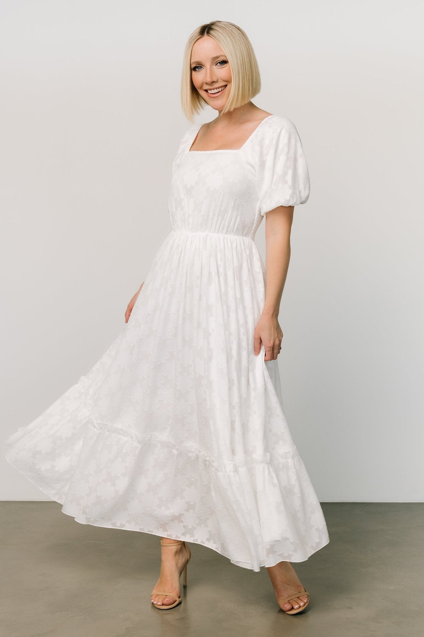 Alta Jacquard Maxi Dress | Off White Cheap Sale From China