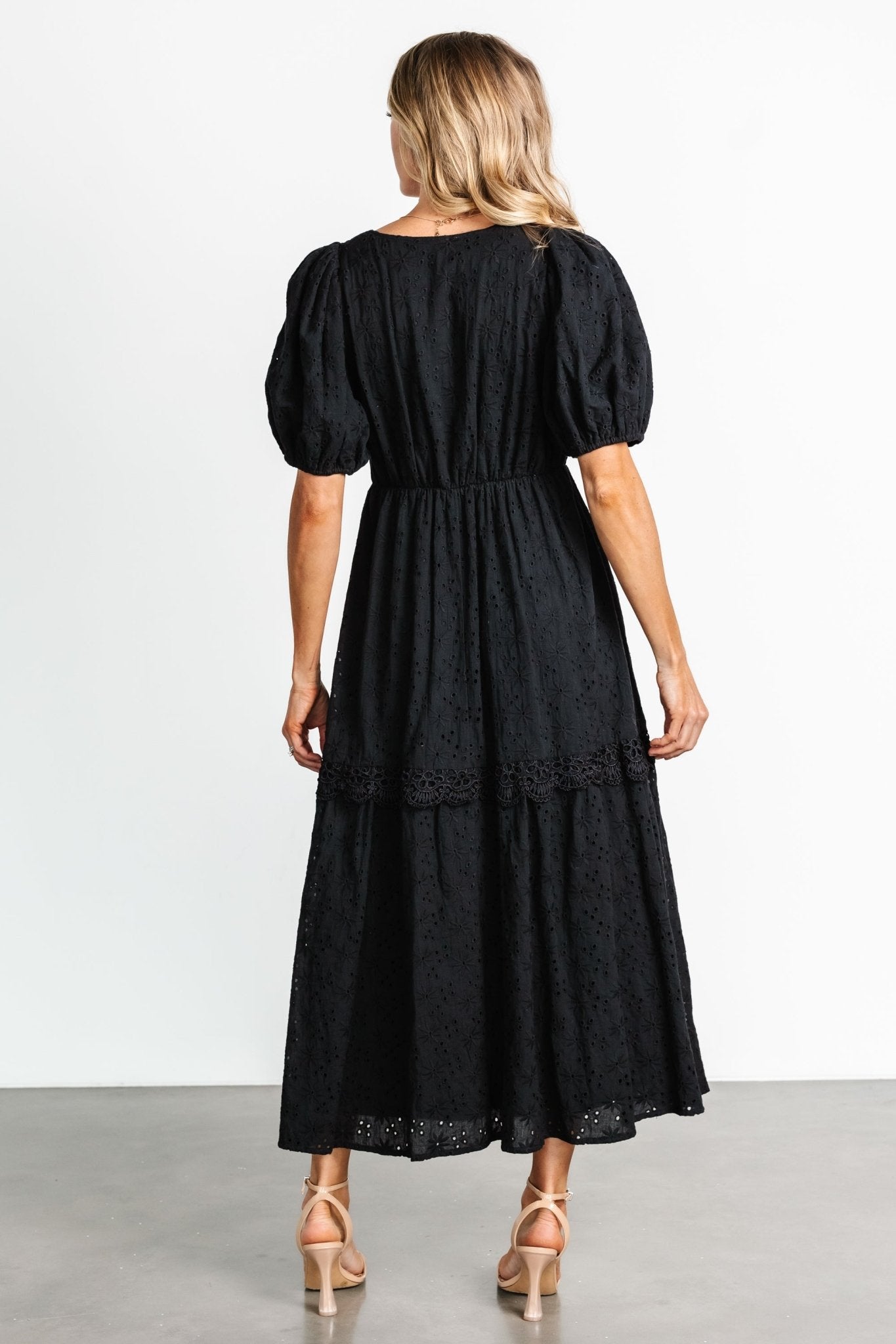 Jackie Eyelet Maxi Dress | Black For Nice Online