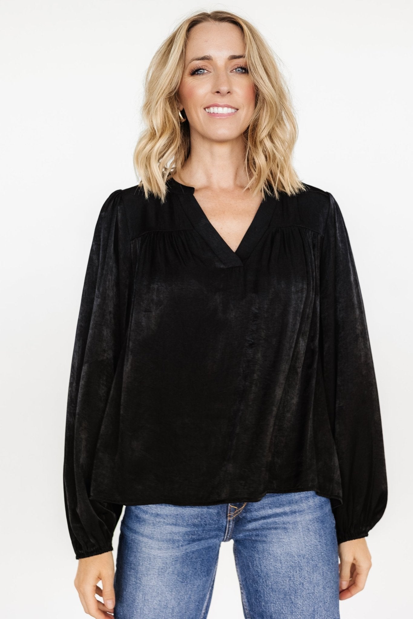 Alina Blouse | Black Cheap Sale Marketable