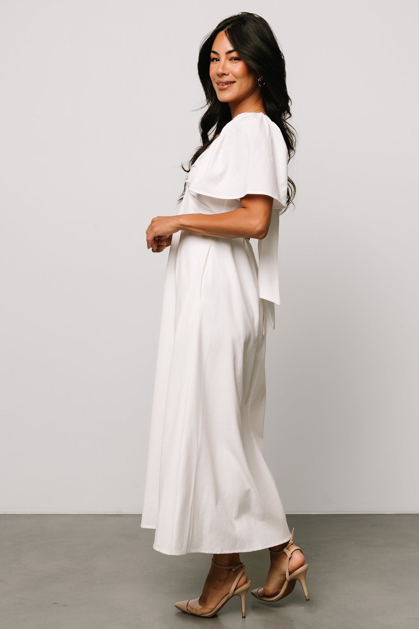 Indie Back Tie Dress | Off White Buy Cheap 100% Guaranteed