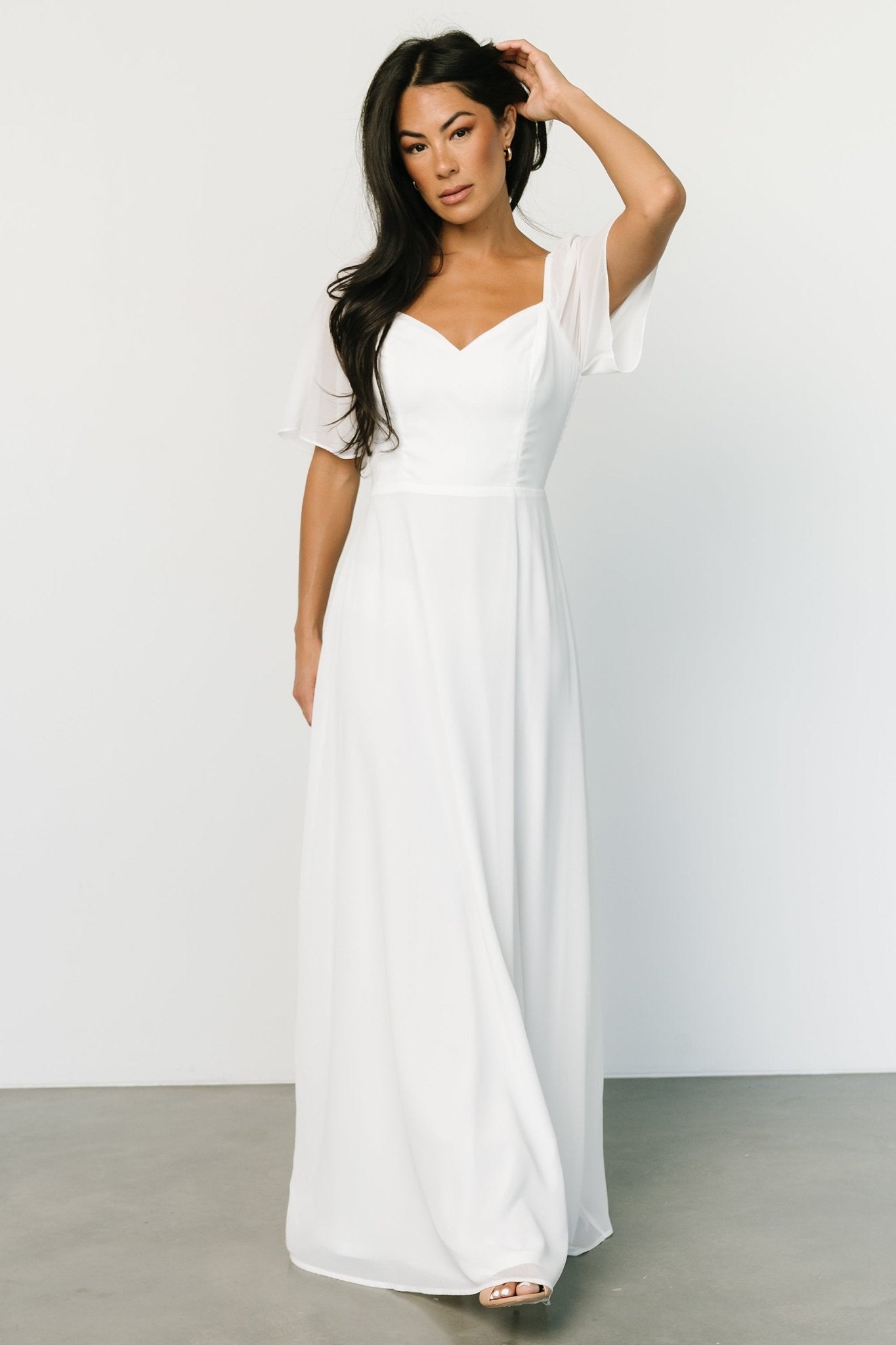 Sierra Sweetheart Maxi Dress | White Classic Cheap Pice