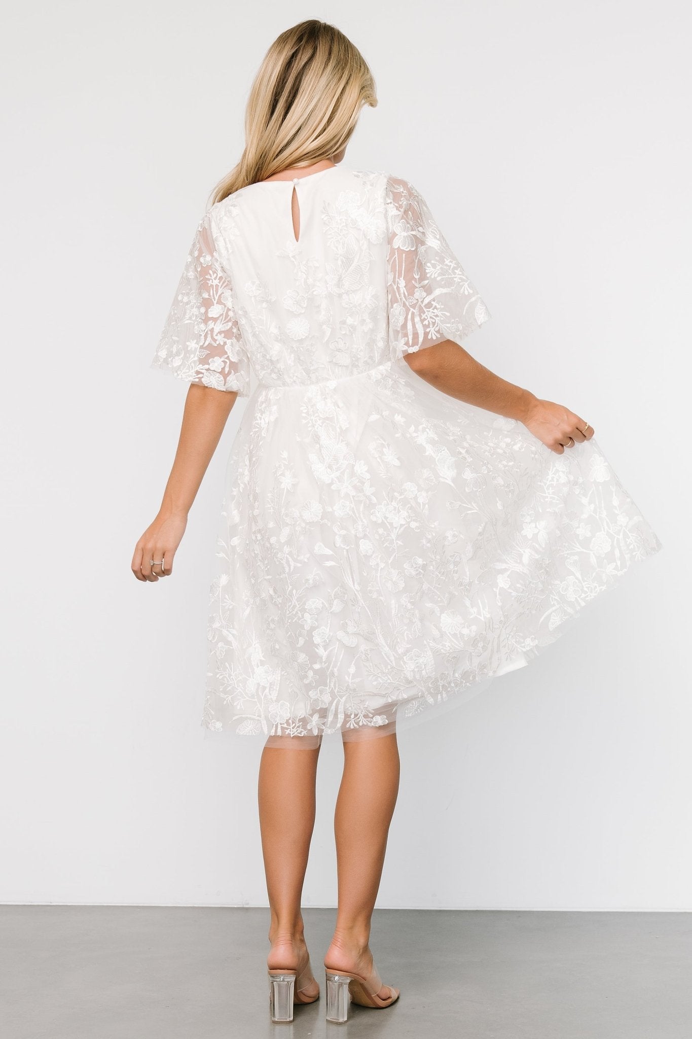 Duchess Tulle Dress | White Garden Low Pice Fee Shipping Online