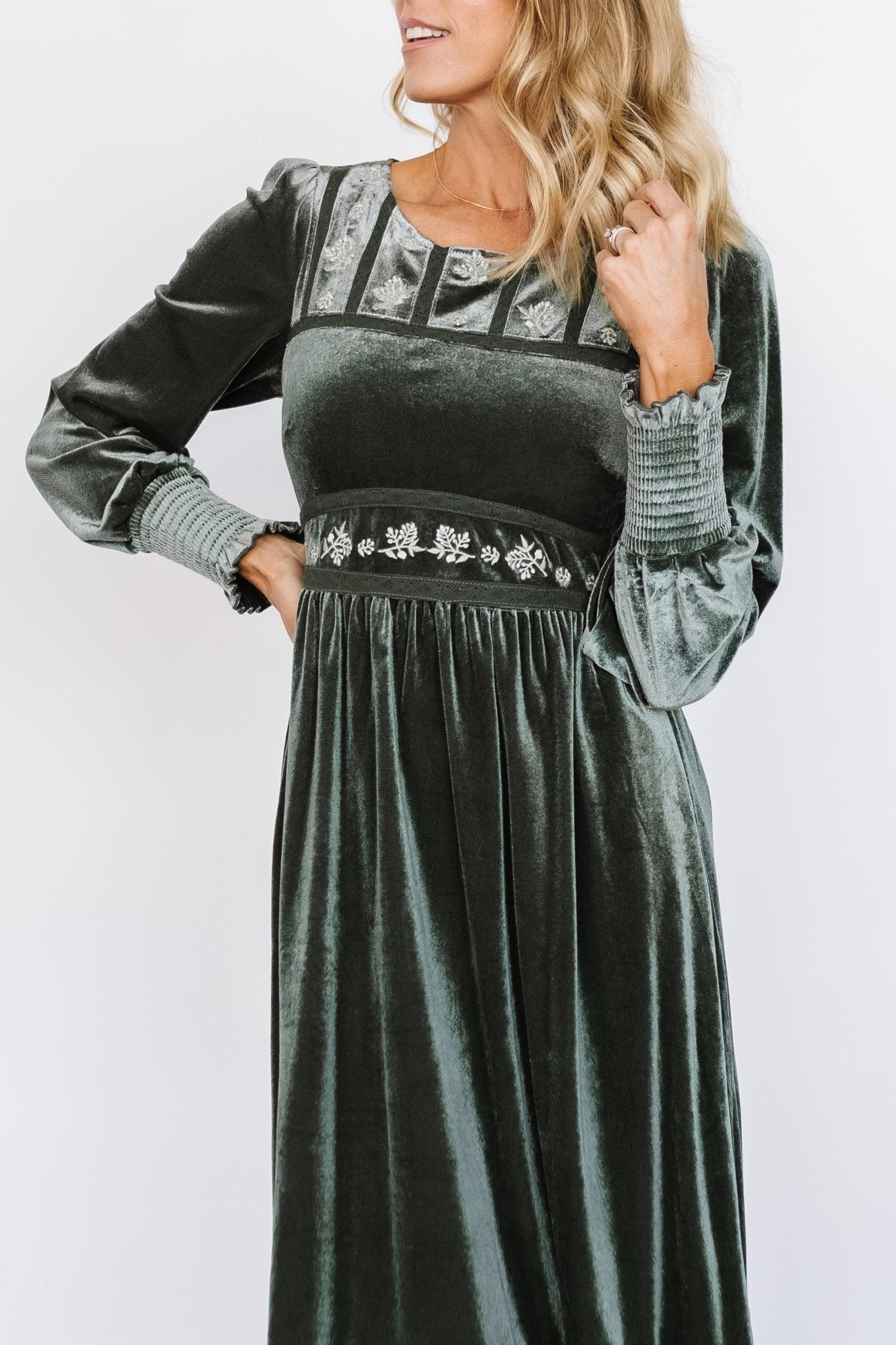 Ingrid Velvet Maxi Dress | Eucalyptus Many Kinds Of Cheap Online