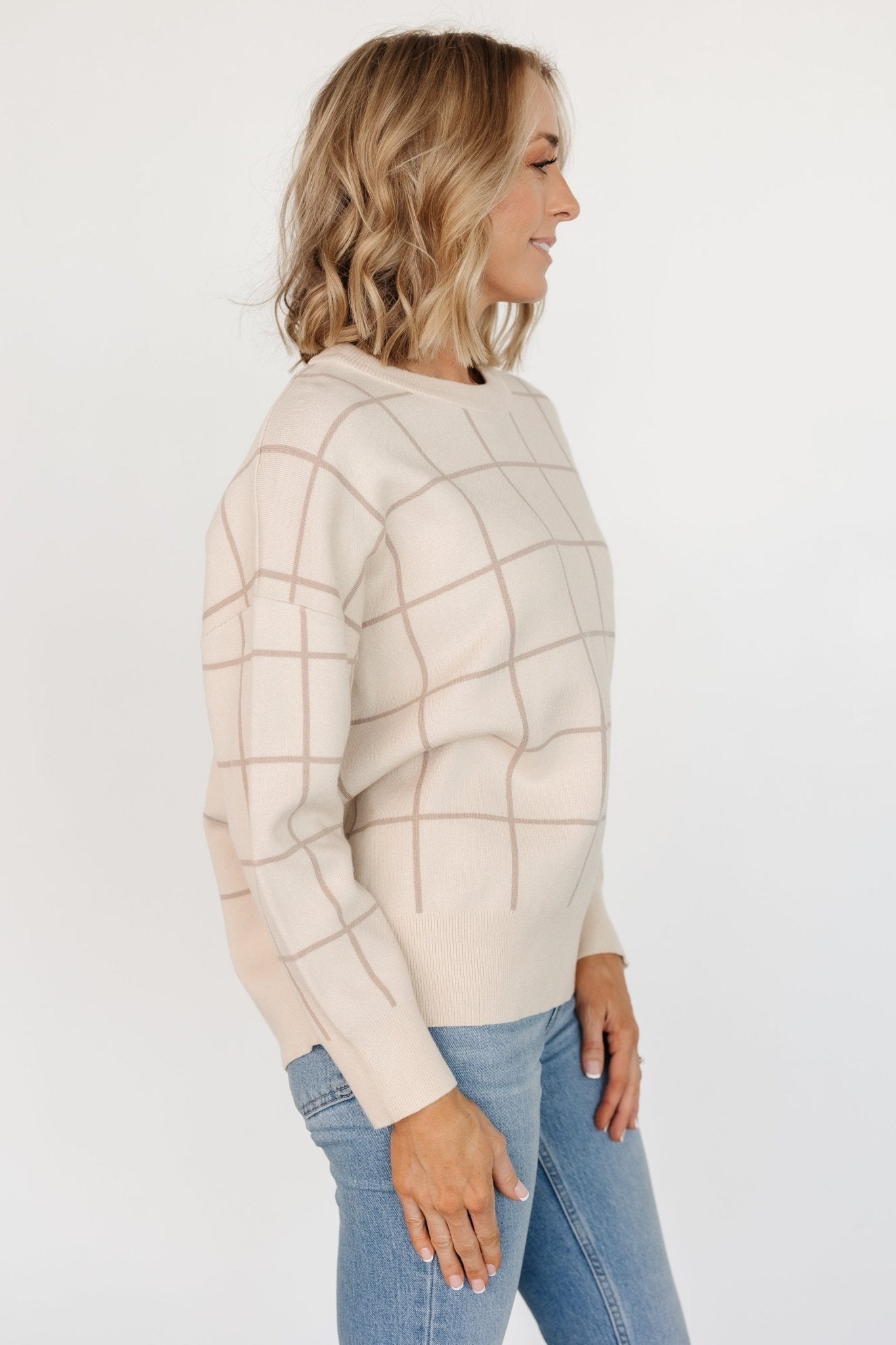 Alden Knit Sweater | Oatmeal + Taupe Free Shipping Wiki