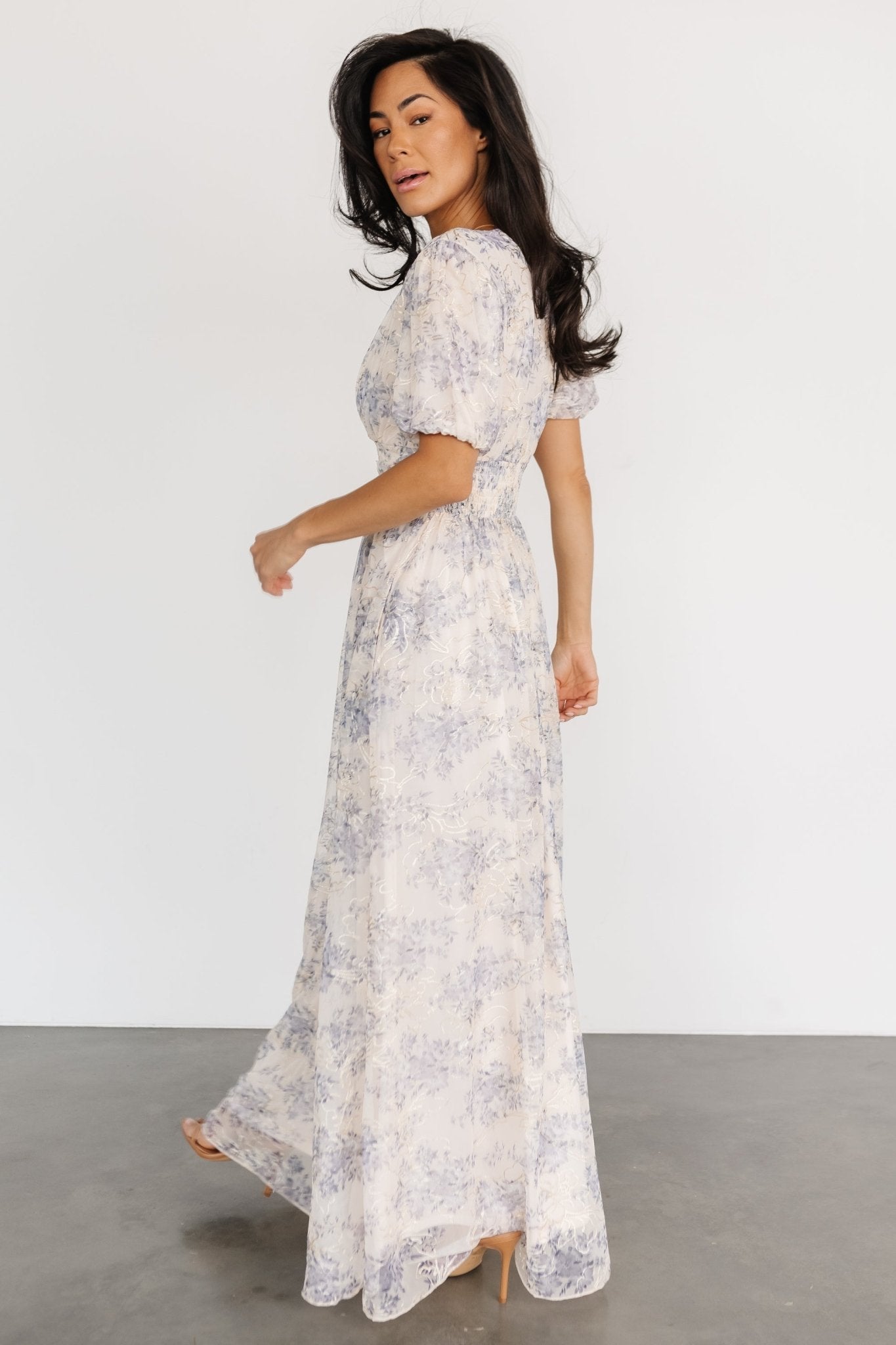 Ardley Maxi Dress | Cream + Blue Cheap Newest