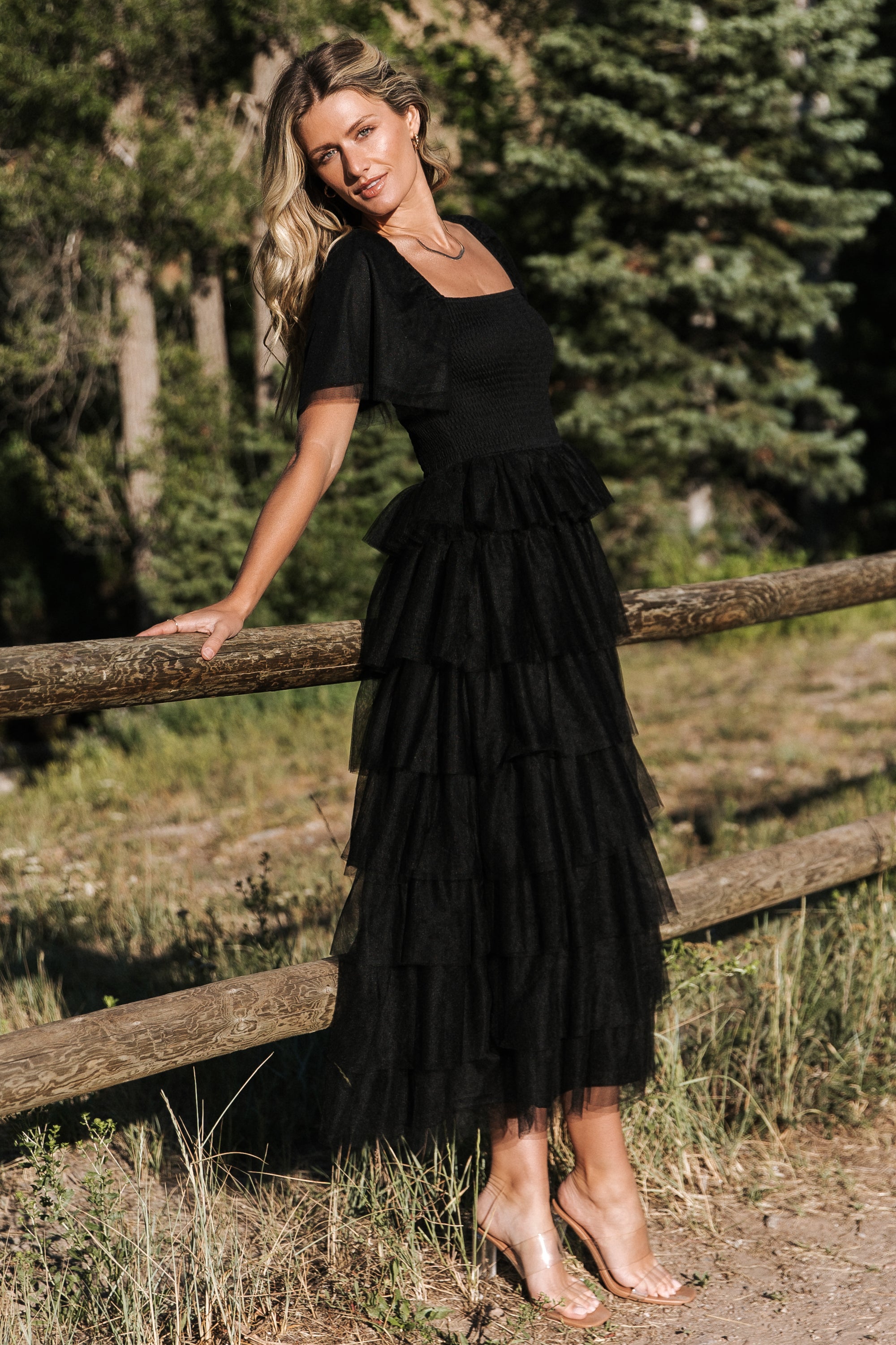 Cherise Tulle Tiered Dress | Black Buy Cheap Very Cheap