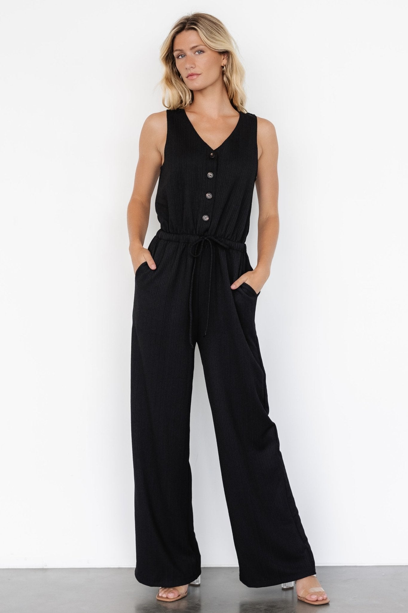 Ziva Tank Jumpsuit | Black Geniue Stockist Cheap Online