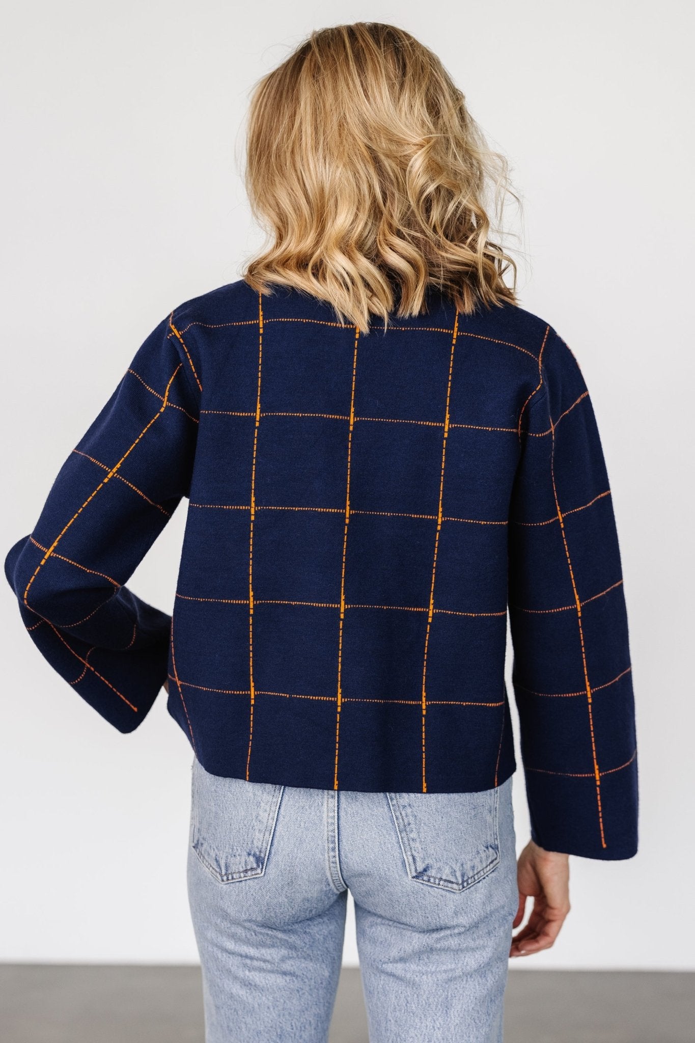 Remington Sweater | Navy + Orange Outlet Low Pice Fee Shipping