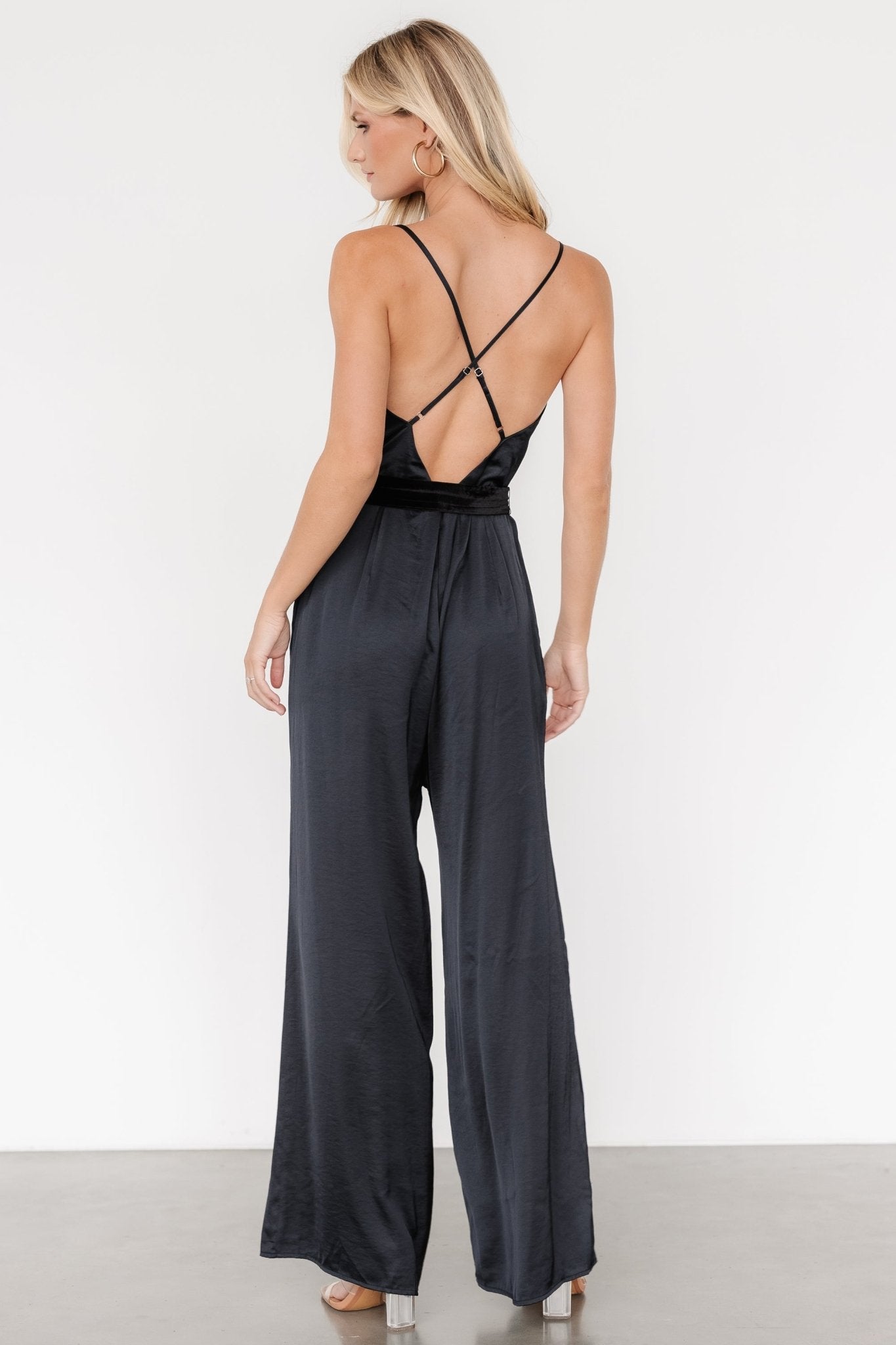 Rebel Satin Jumpsuit | Black Classic For Sale