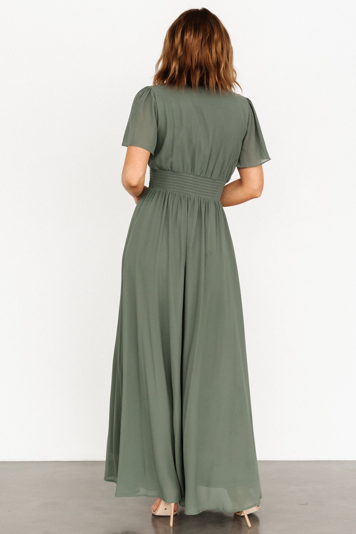 Birdie Maxi Dress | Dark Sage Outlet Exclusive