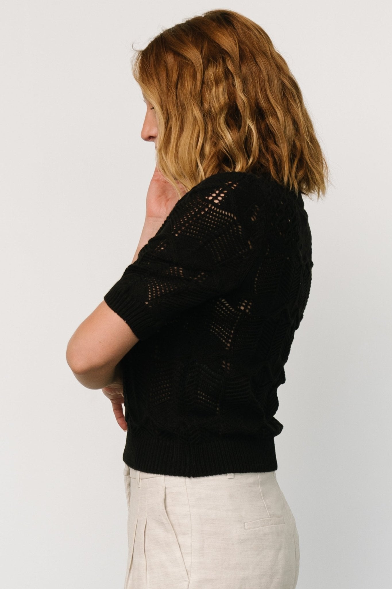 Josella Knit Top | Black Sale Fashion