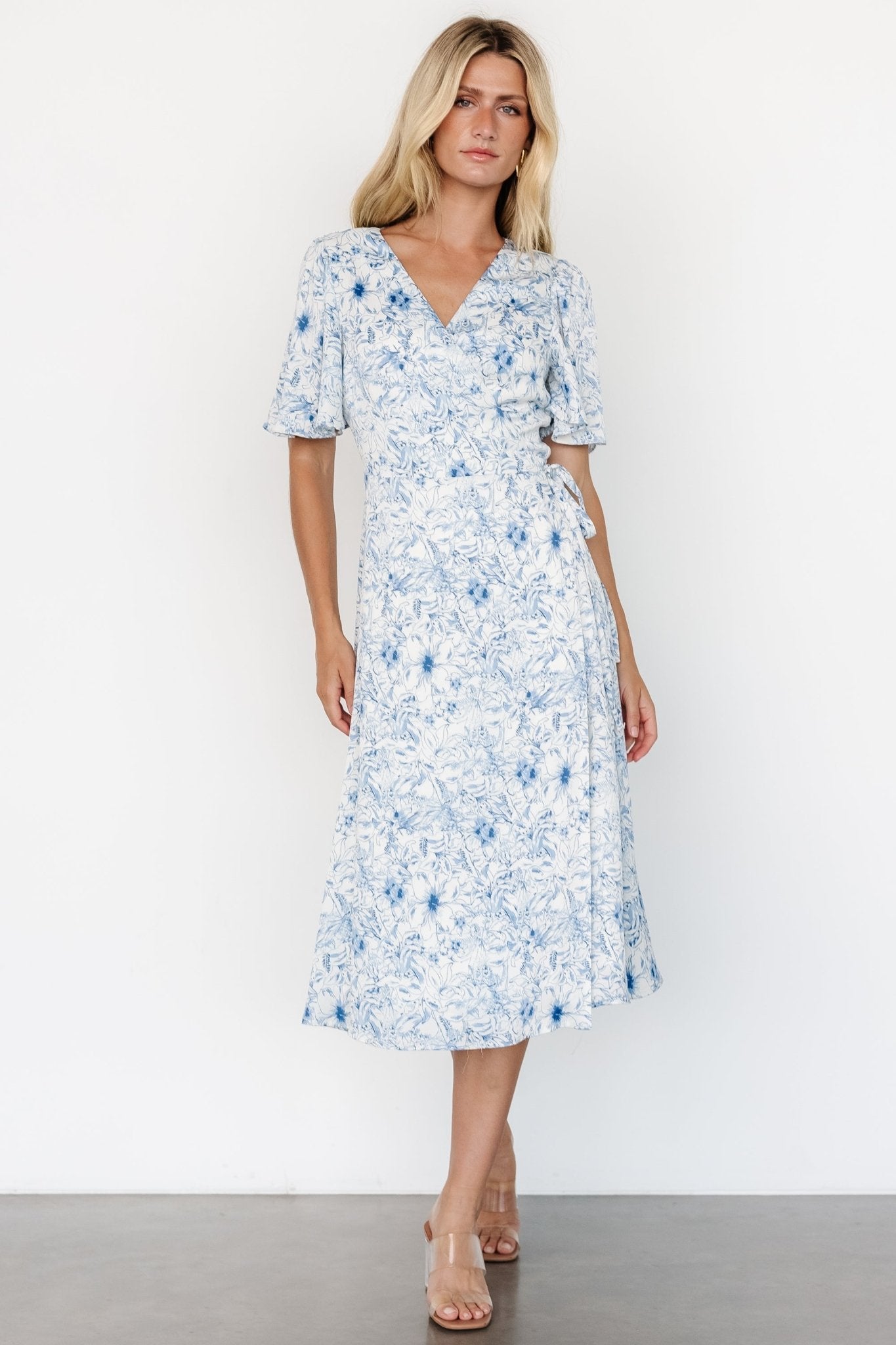 Amelie Wrap Midi Dress | Blue Print Get To Buy