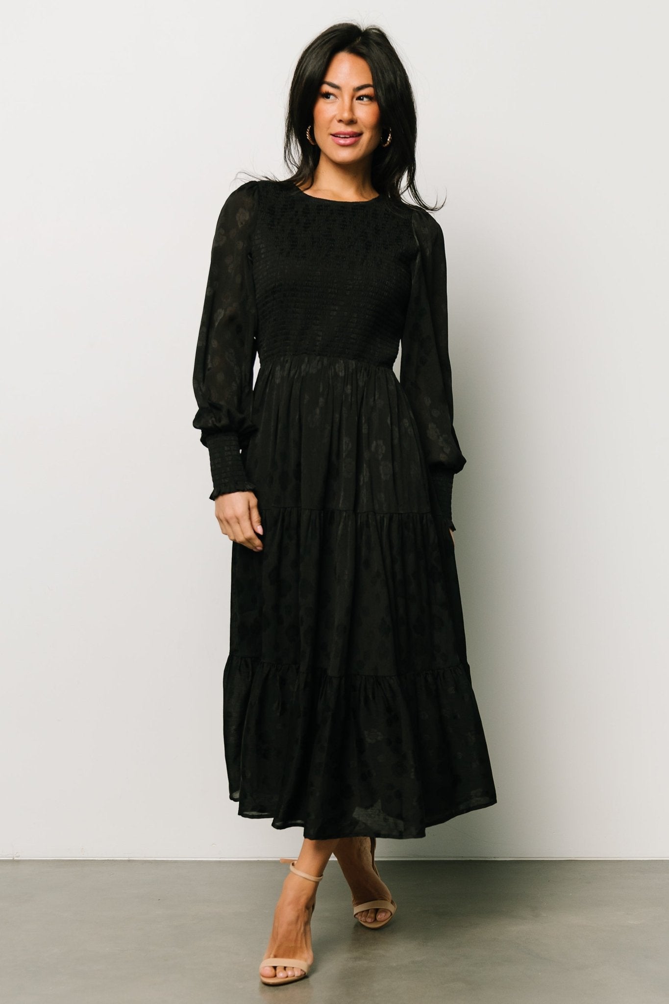 Stockholm Smocked Dress | Black Outlet Big Discount