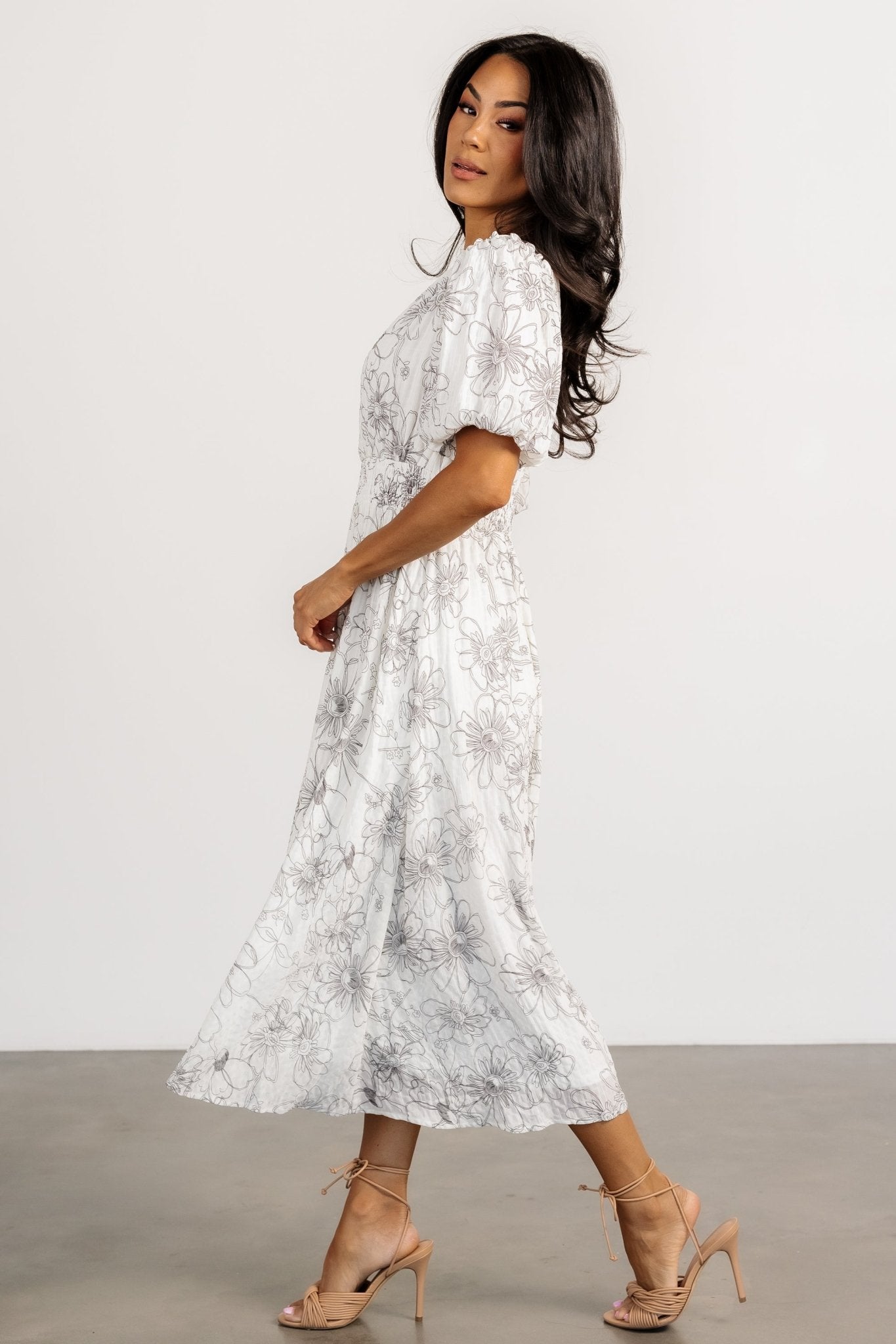 Makenna Midi Dress | Off White Print Visa Payment For Sale