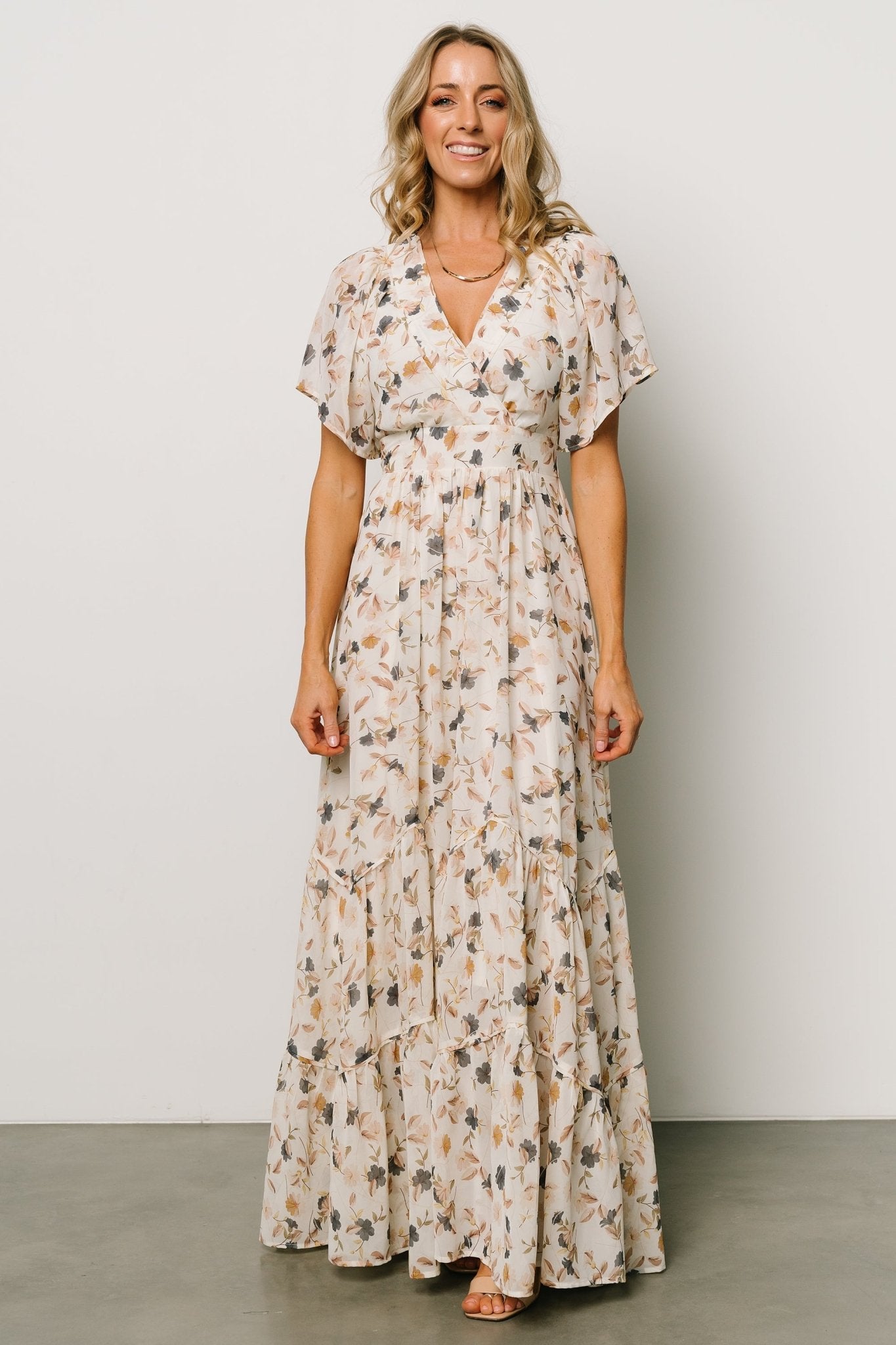 Katherine Maxi Dress | Multi Floral Collections For Sale