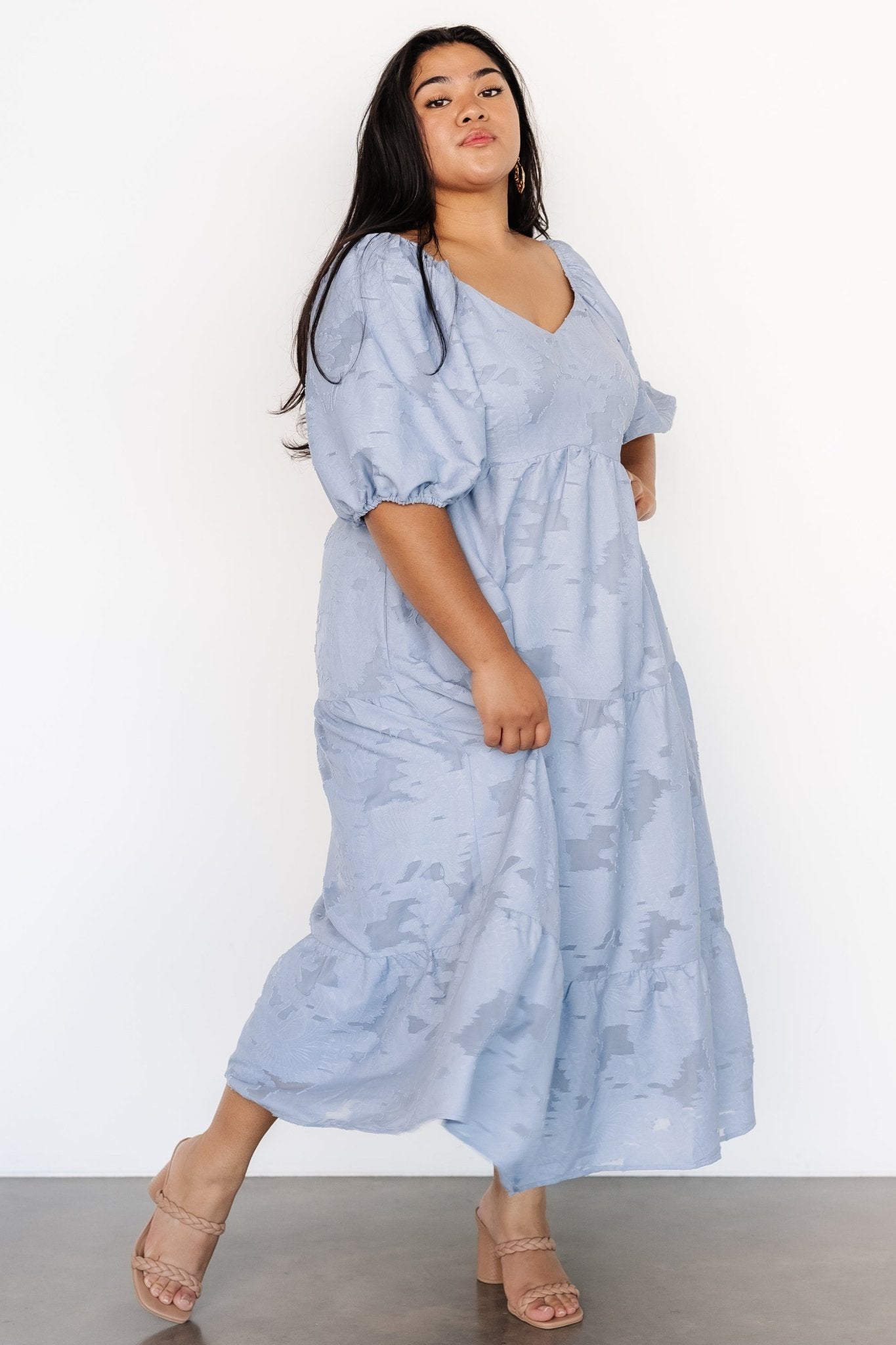 Hayward Dress | Dusty Blue Cheap Sale Buy