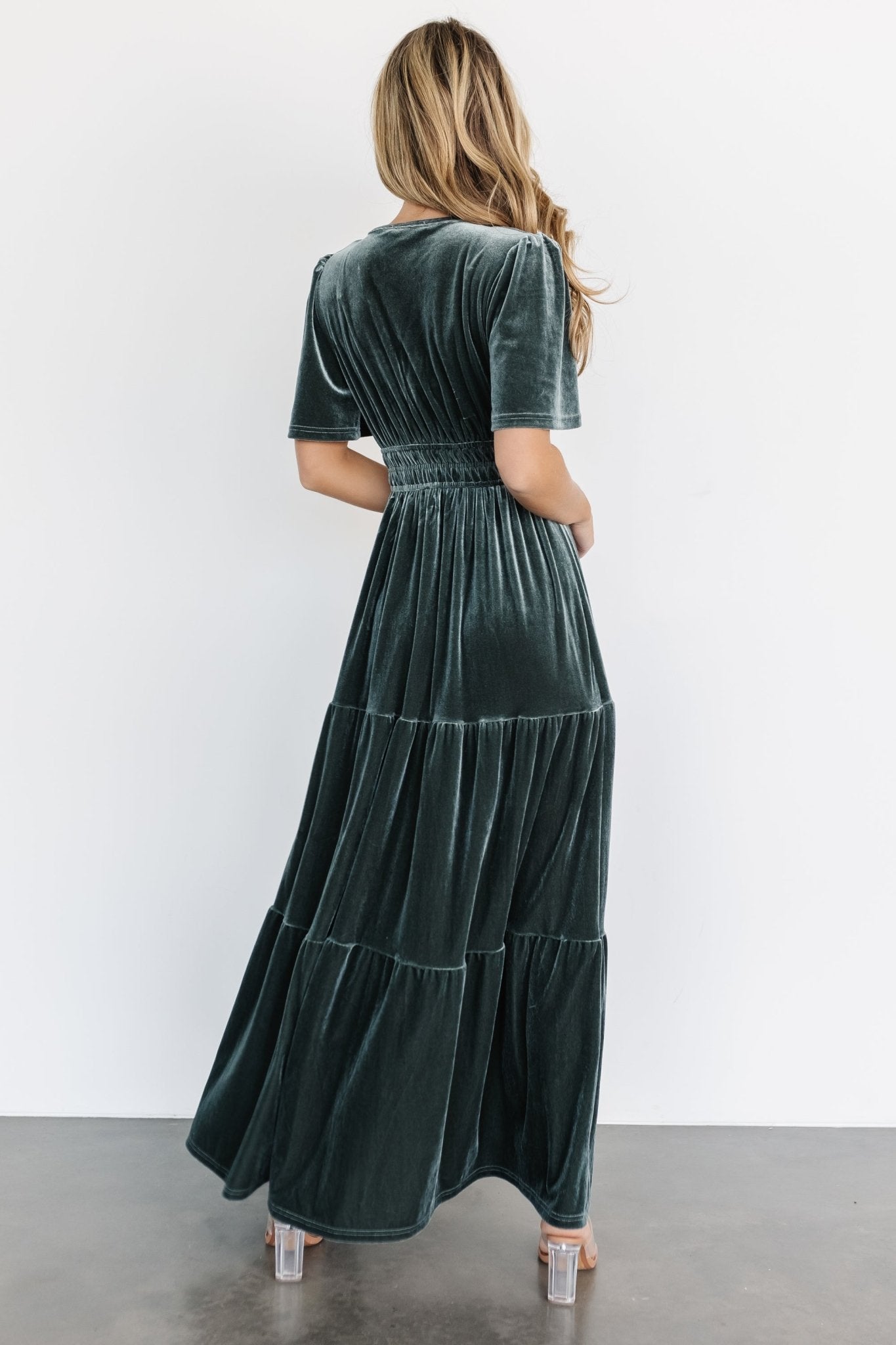 Artemis Velvet Maxi Dress | Eucalyptus Buy Cheap 100% Original