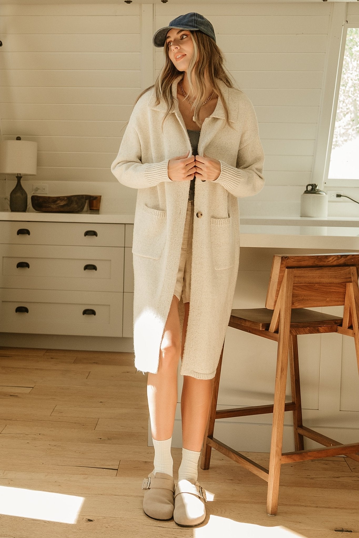 Ontario Long Button Cardigan | Oatmeal Cheap Sale Amazon