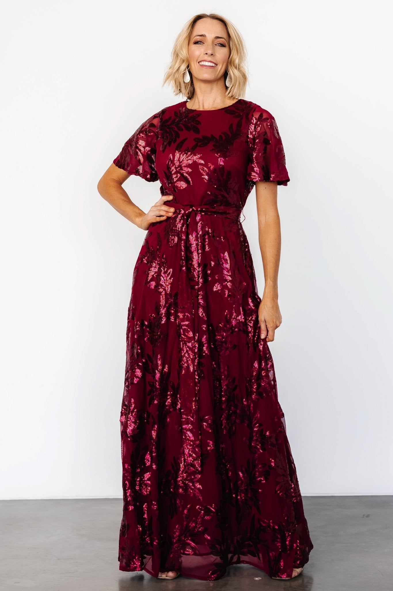 Muse Sequin Maxi Dress | Wine Outlet Big Discount