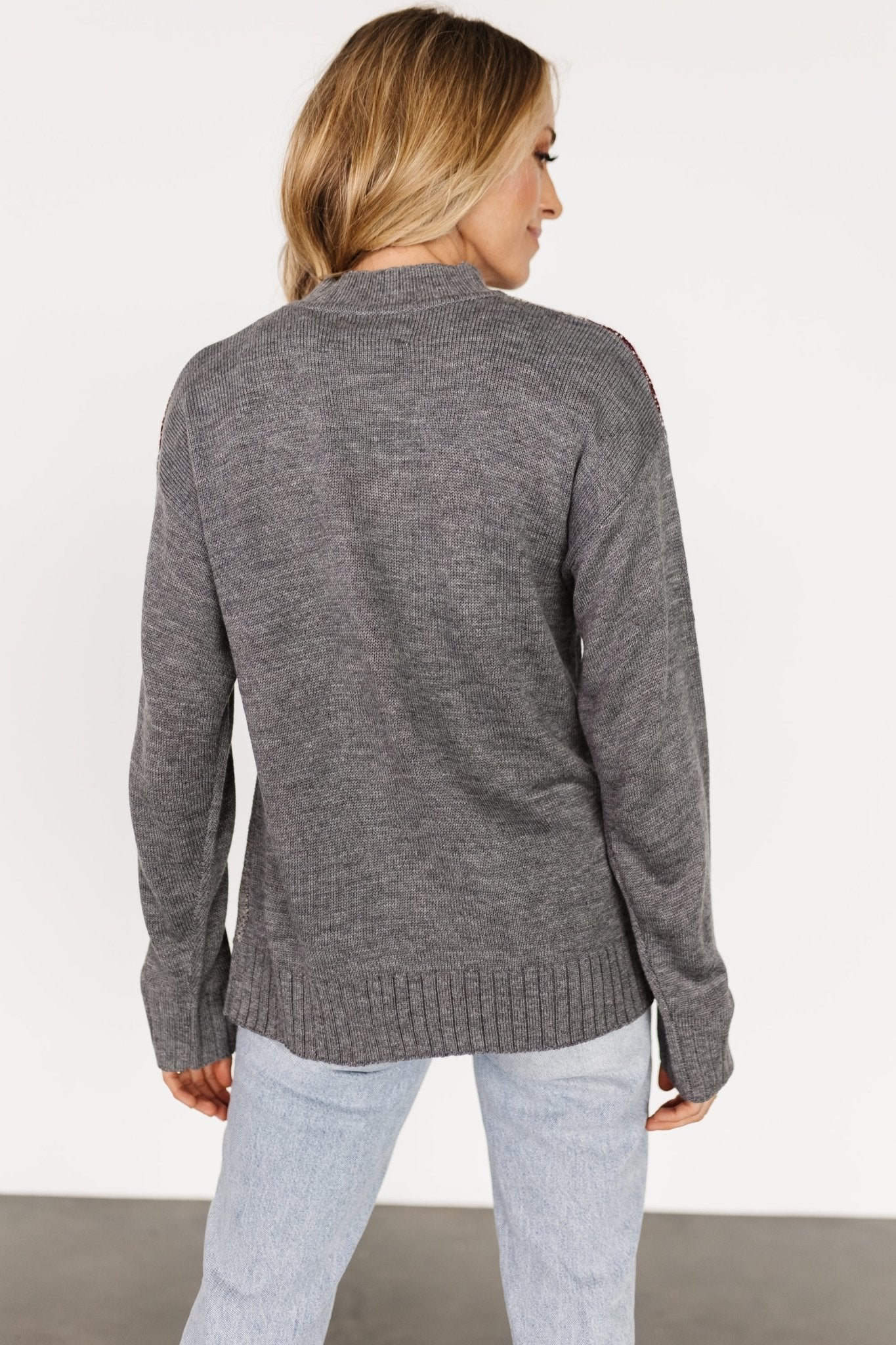 Lolo Knit Sweater | Gray Multi Clearance Outlet