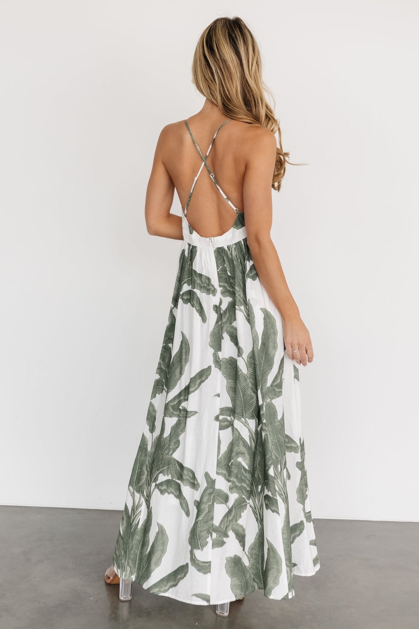 Miramar Maxi Dress | Green Print Cheap Pirce