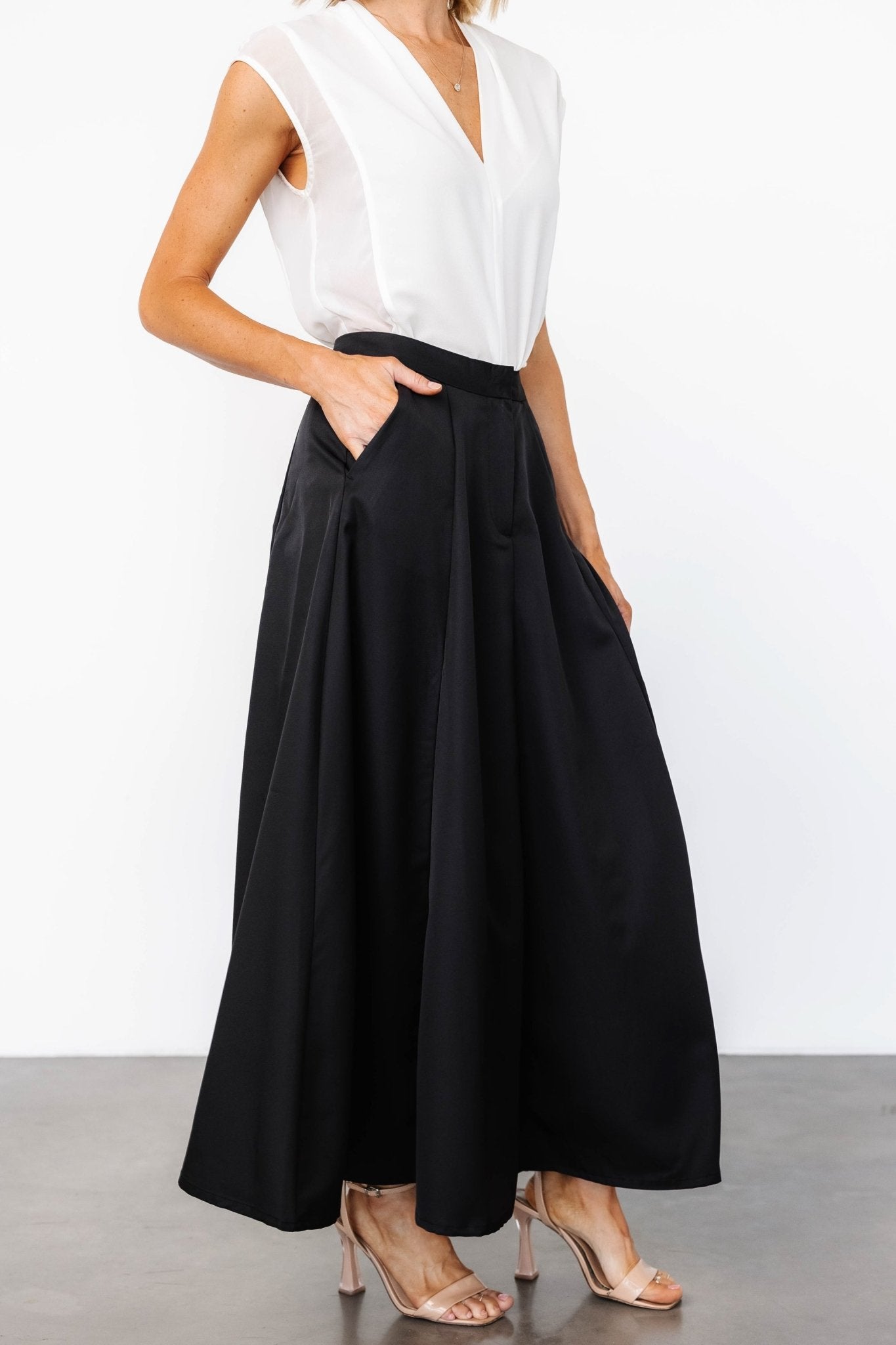 Shaylyn Maxi Skirt | Black Sale Discount