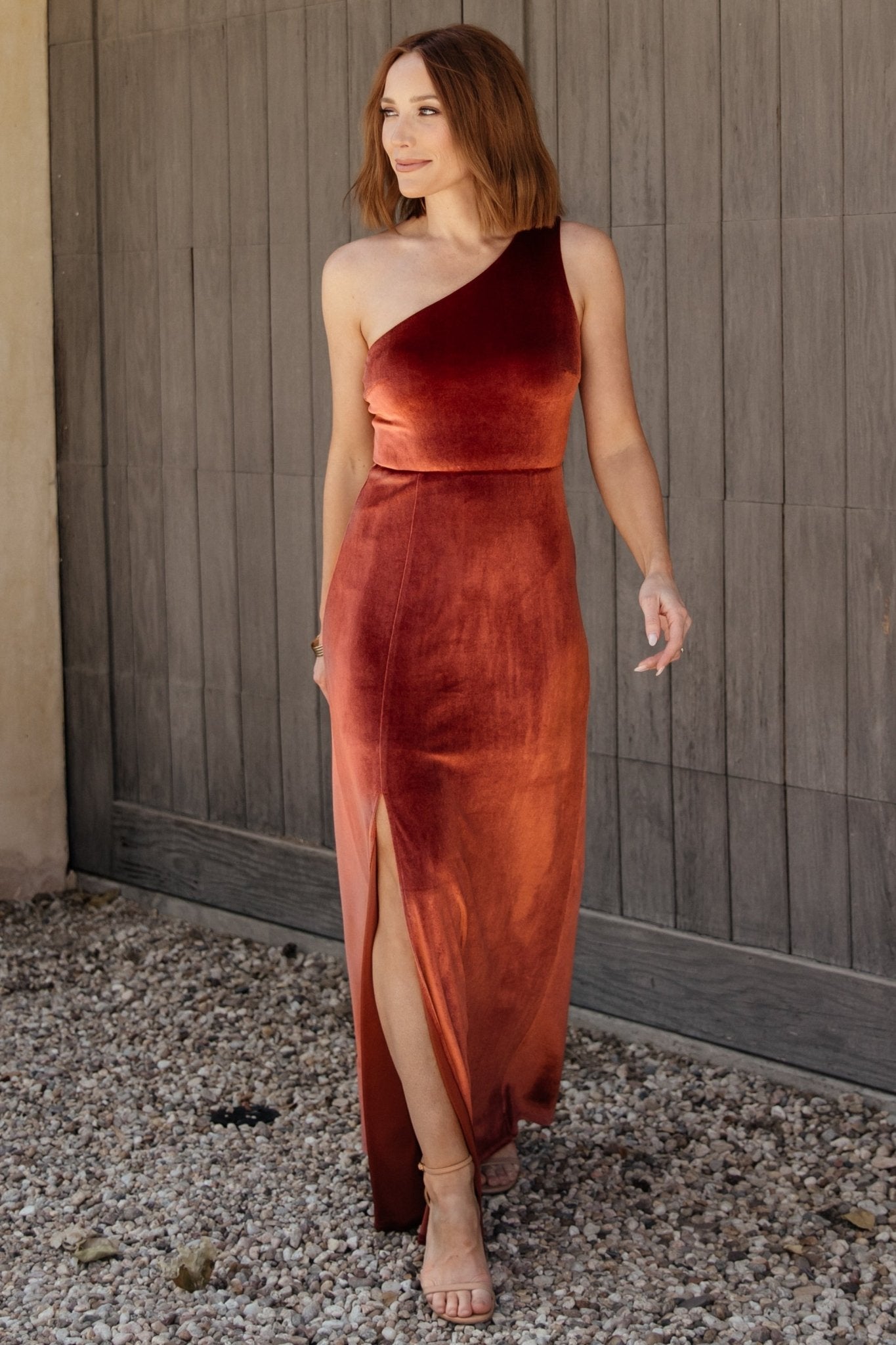 Tatiana Velvet One Shoulder Maxi Dress | Cinnamon Outlet Locations Cheap Pice