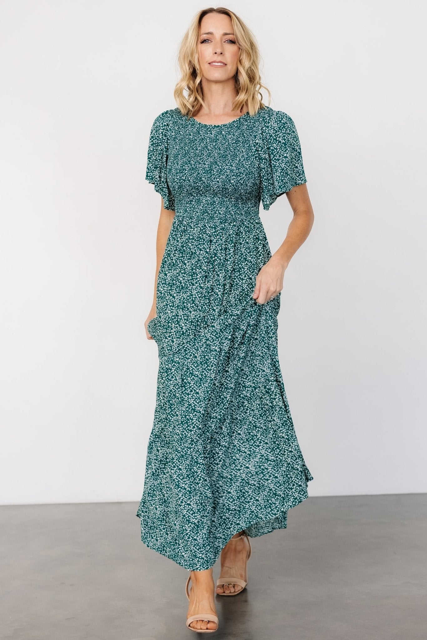 Eliza Maxi Dress | Green Print Cheap Best Place