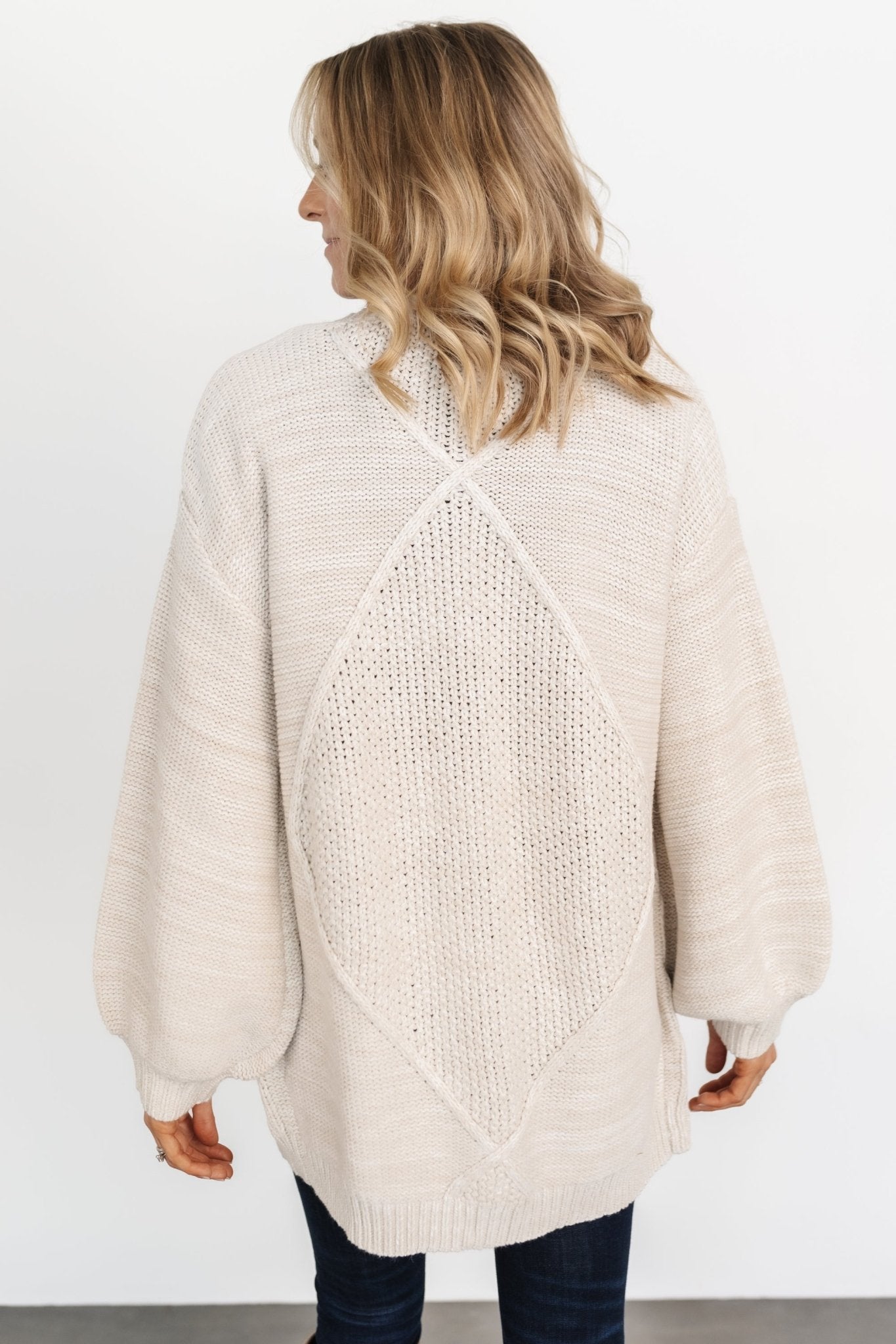 Spencer Chunky Knit Cardigan | Oatmeal Recommend Cheap Pice