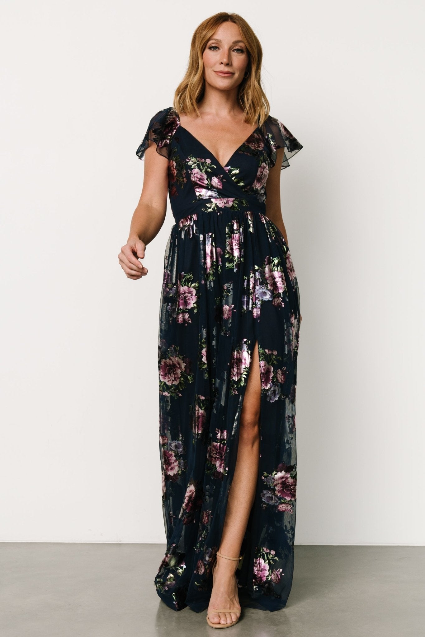 Devany Maxi Dress | Navy Multi Marketable Sale Online