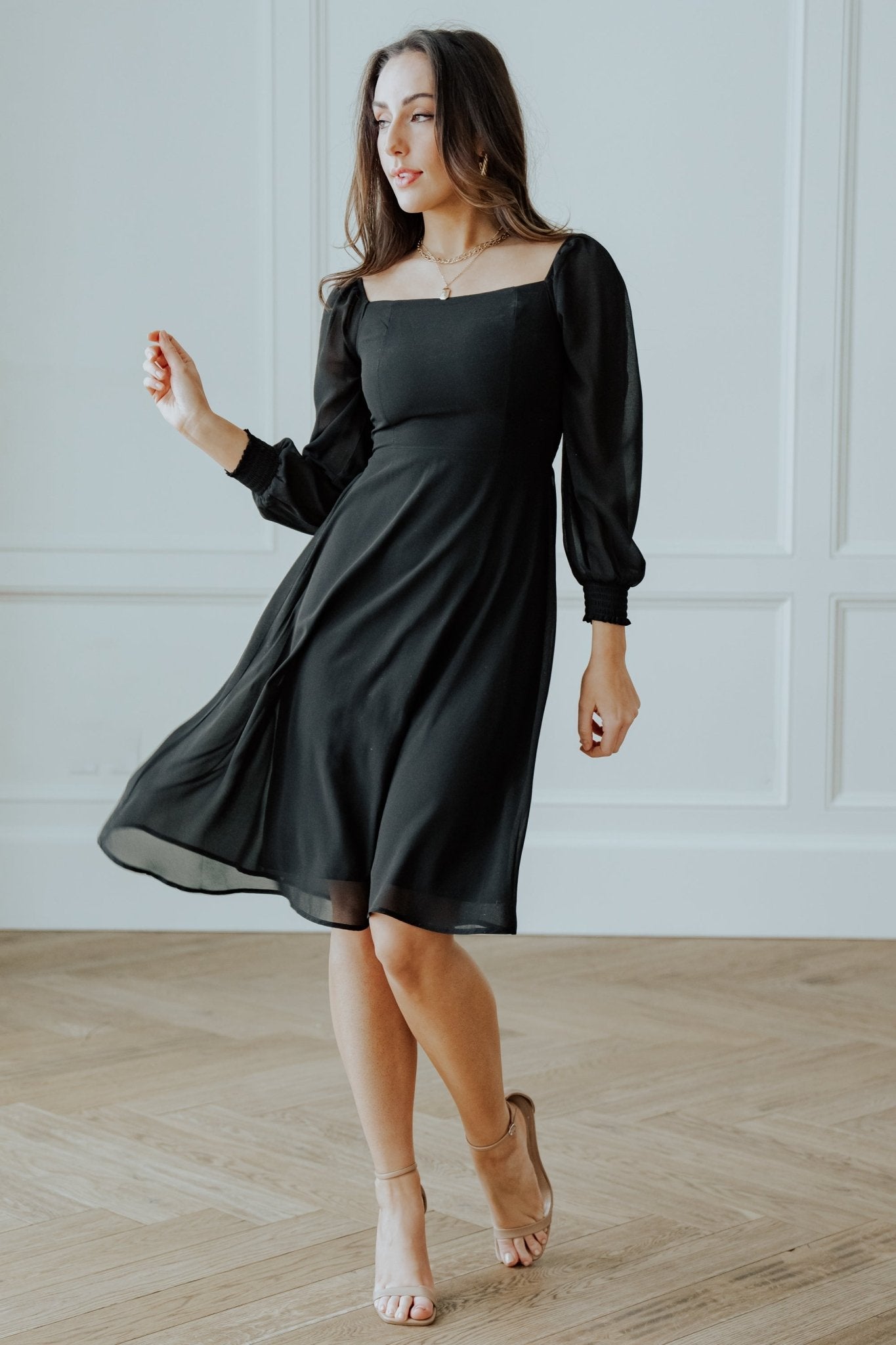 Elise Short Dress | Black Cheap Sale Comfortable