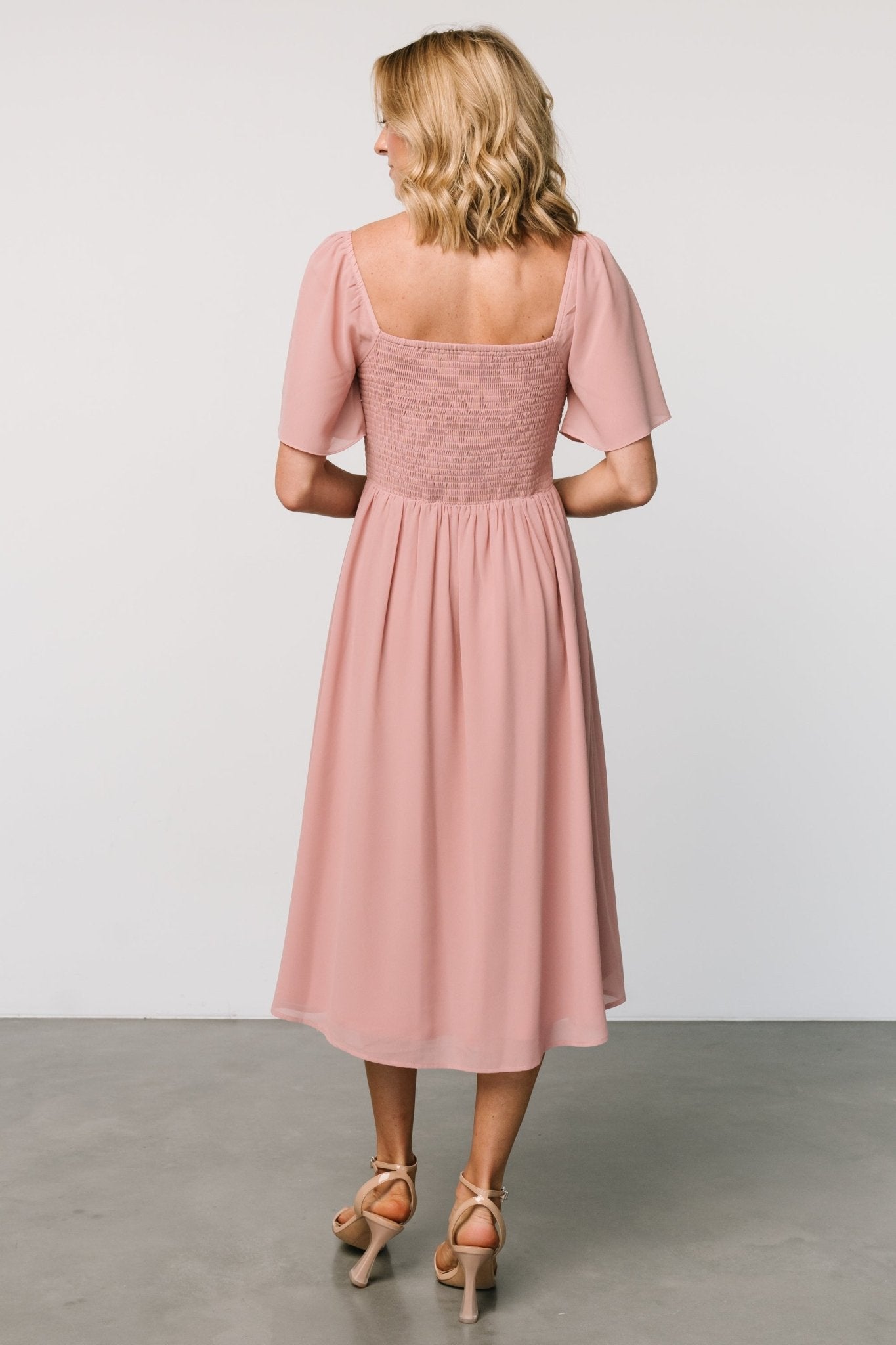 Colette Sweetheart Midi Dress | Blush Buy Cheap Very Cheap