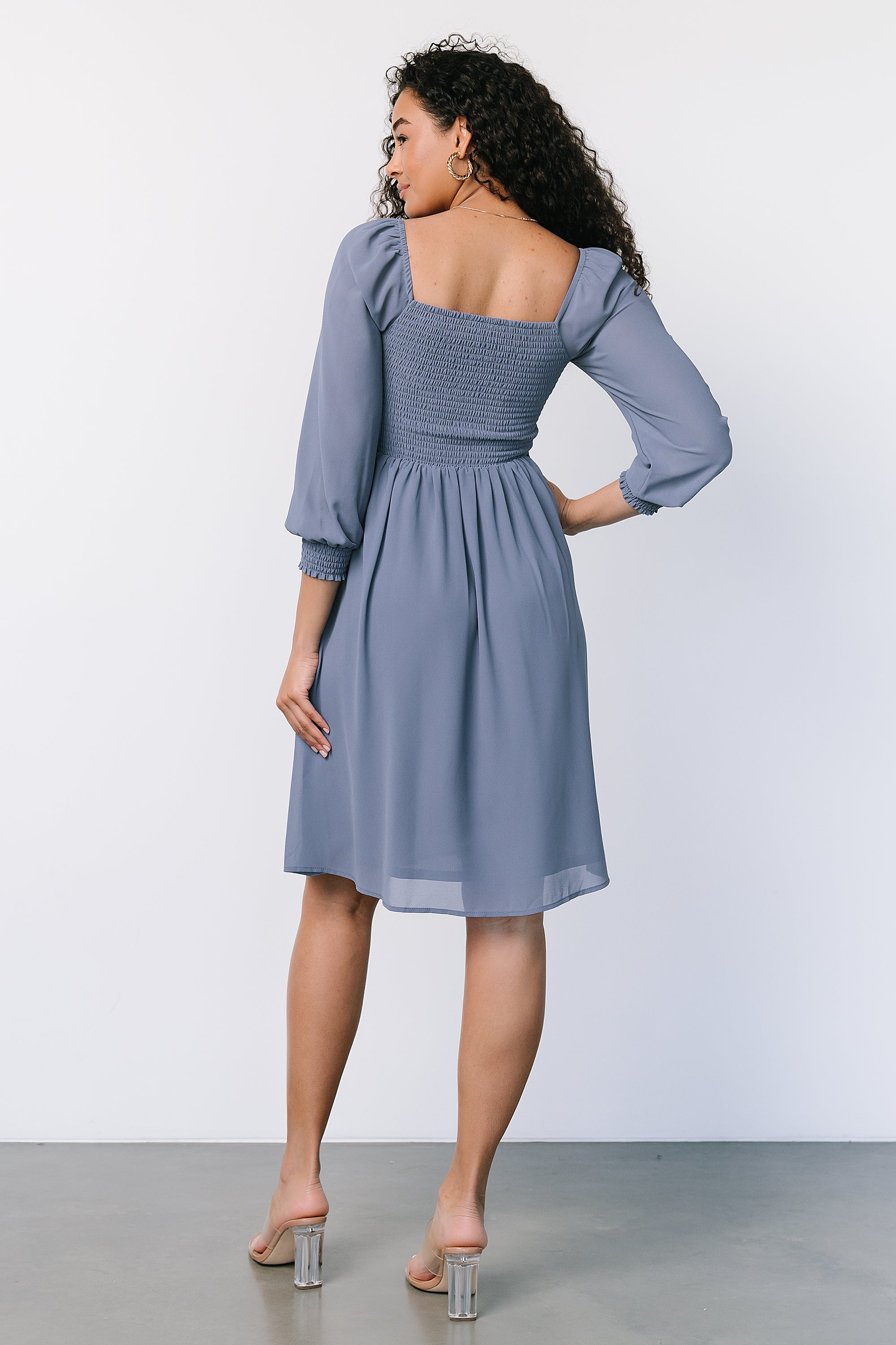 Elise Short Dress | Whisper Blue Cheap Low Cost